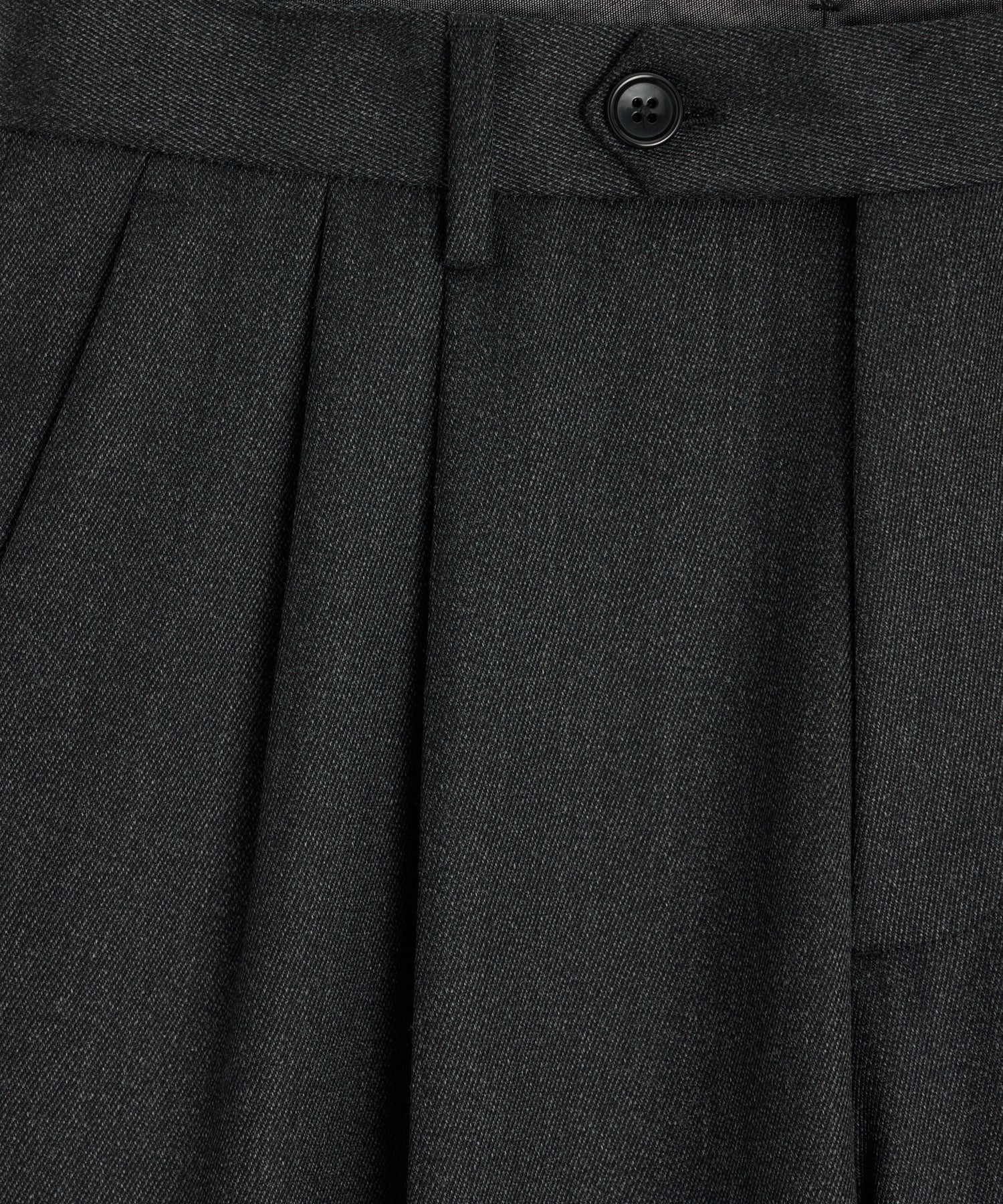 Italian Cavalry Twill Wythe Trouser in Charcoal - Image 2