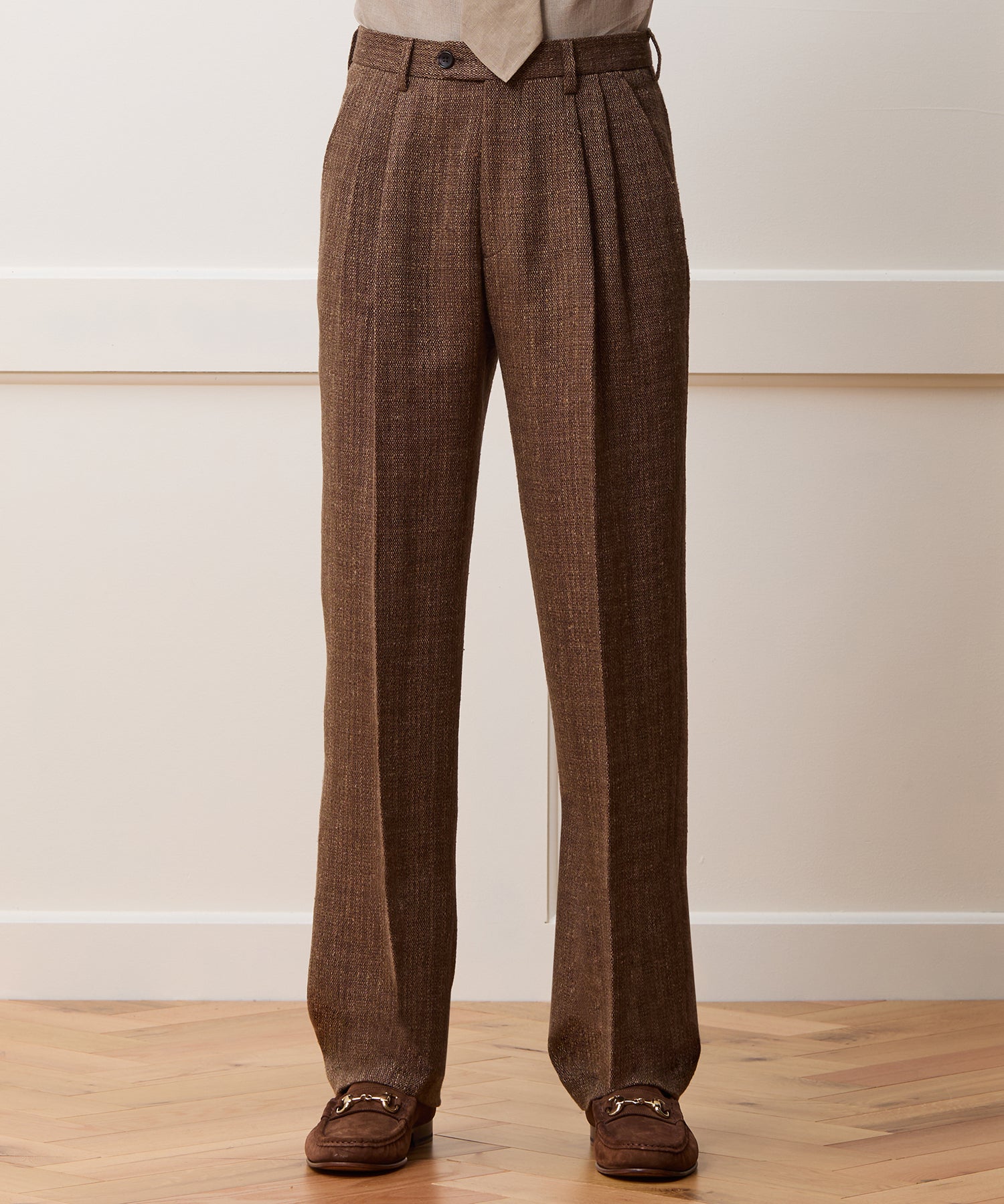 Italian Linen Silk Donegal Wythe Trouser - Image 2