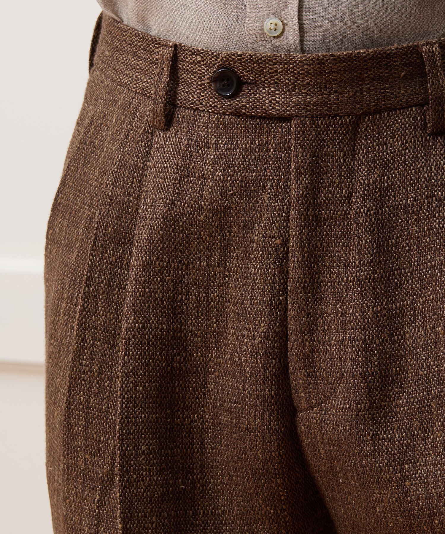 Italian Linen Silk Donegal Wythe Trouser - Image 5