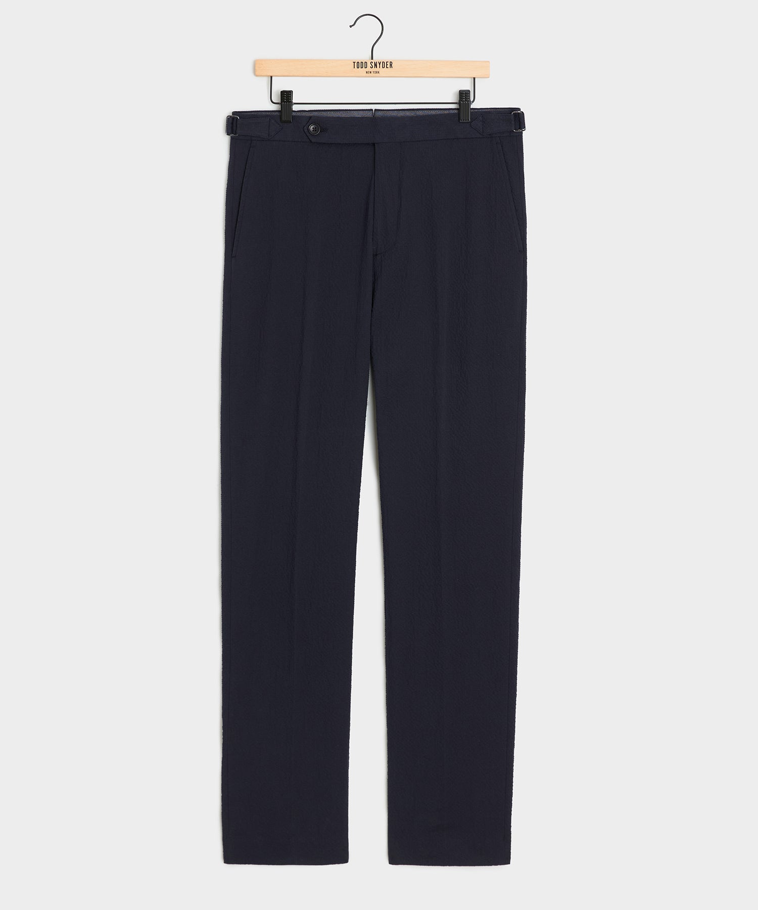 Italian Seersucker Side Tab Trouser