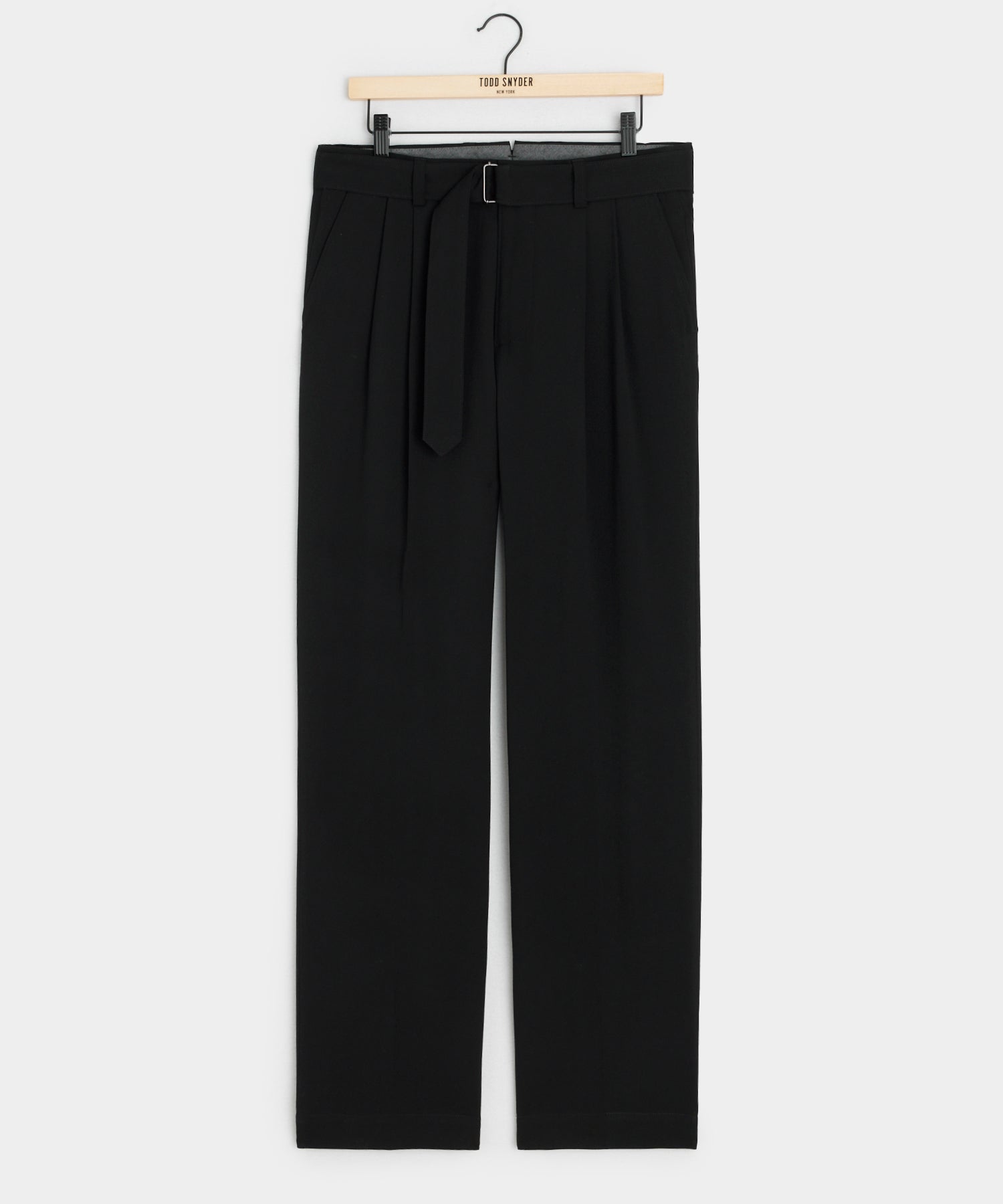 Italian Gabardine Self Belt Trouser - Image 5