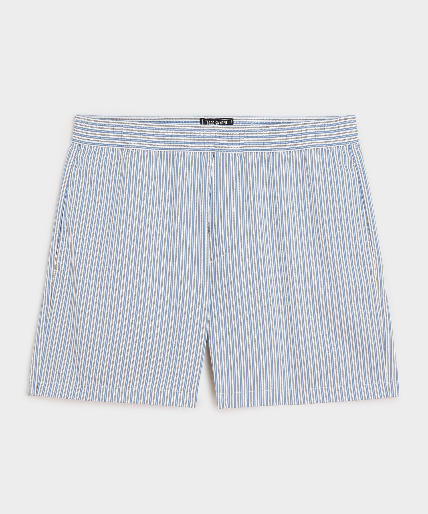 5 Striped Poplin Short