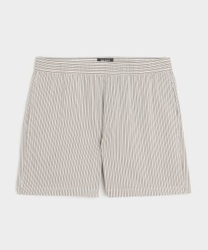 5 Striped Poplin Short