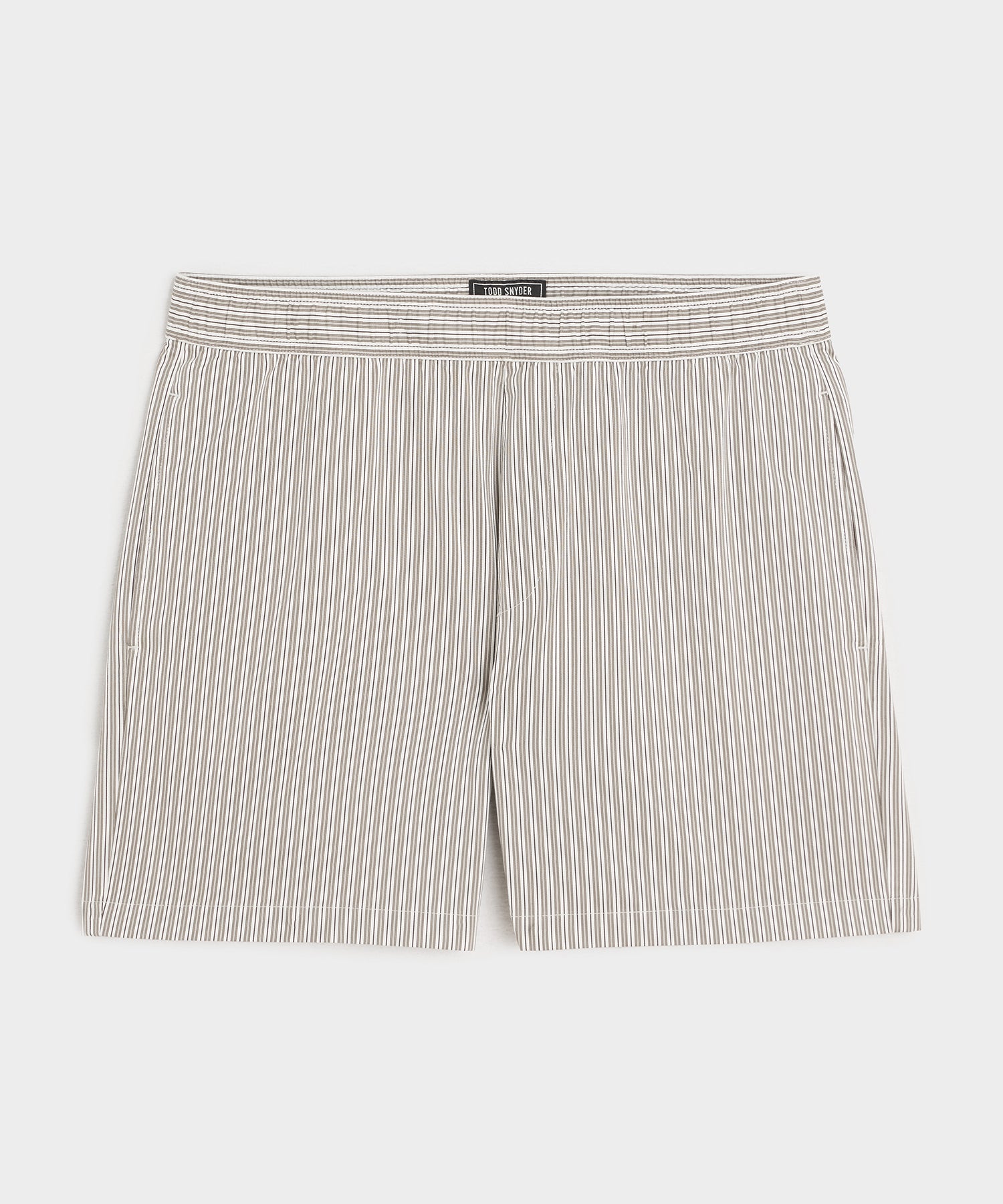 5 Striped Poplin Short