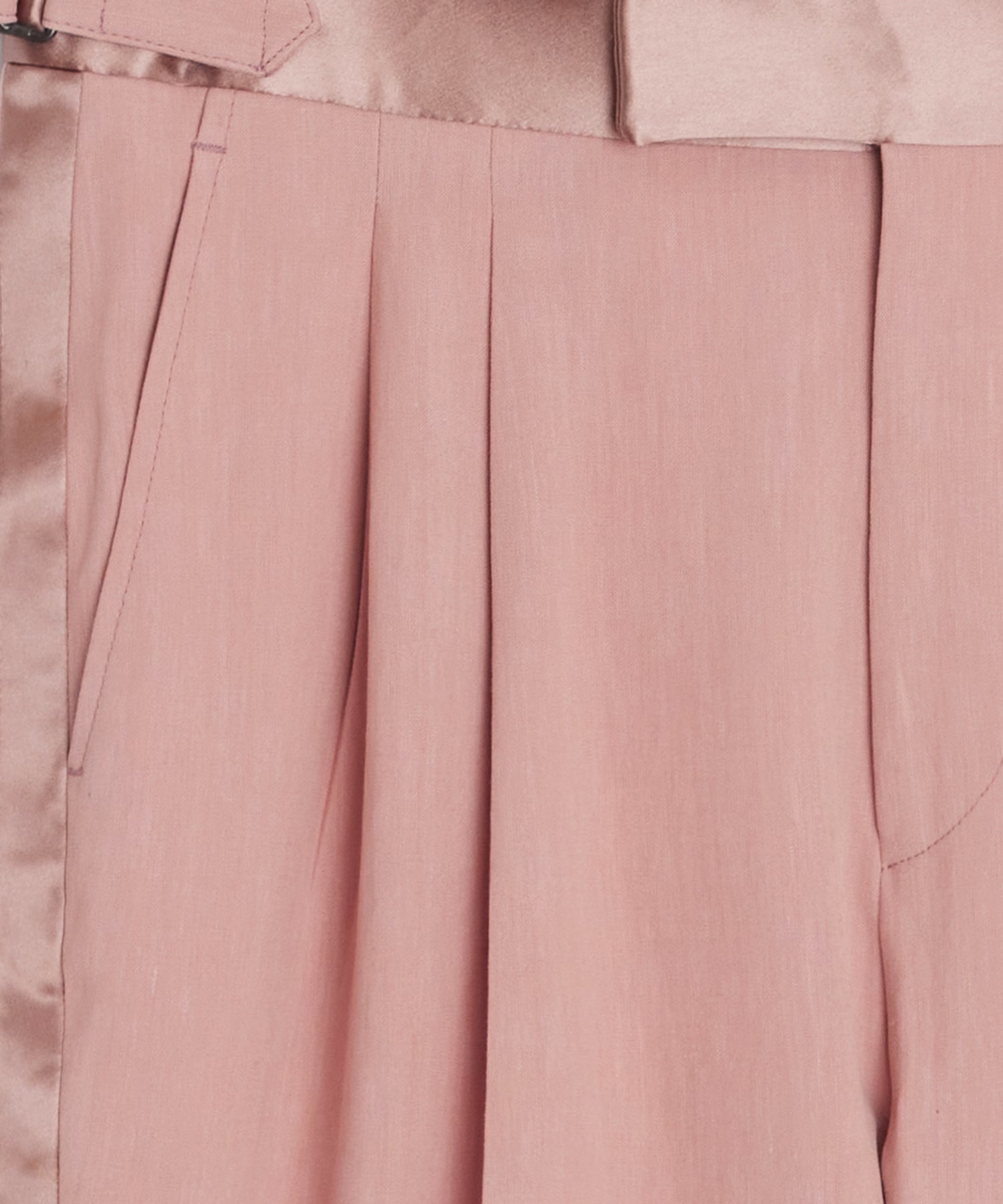 Relaxed Italian Sueded Linen Tuxedo Trouser - Image 6