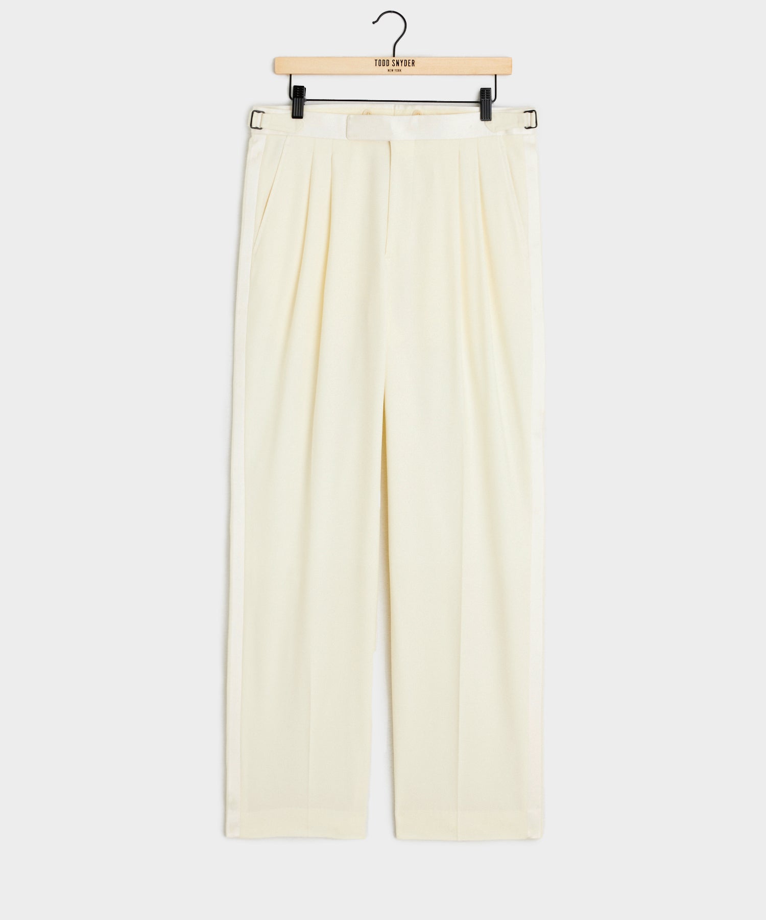 Relaxed Italian Wool Tuxedo Trouser