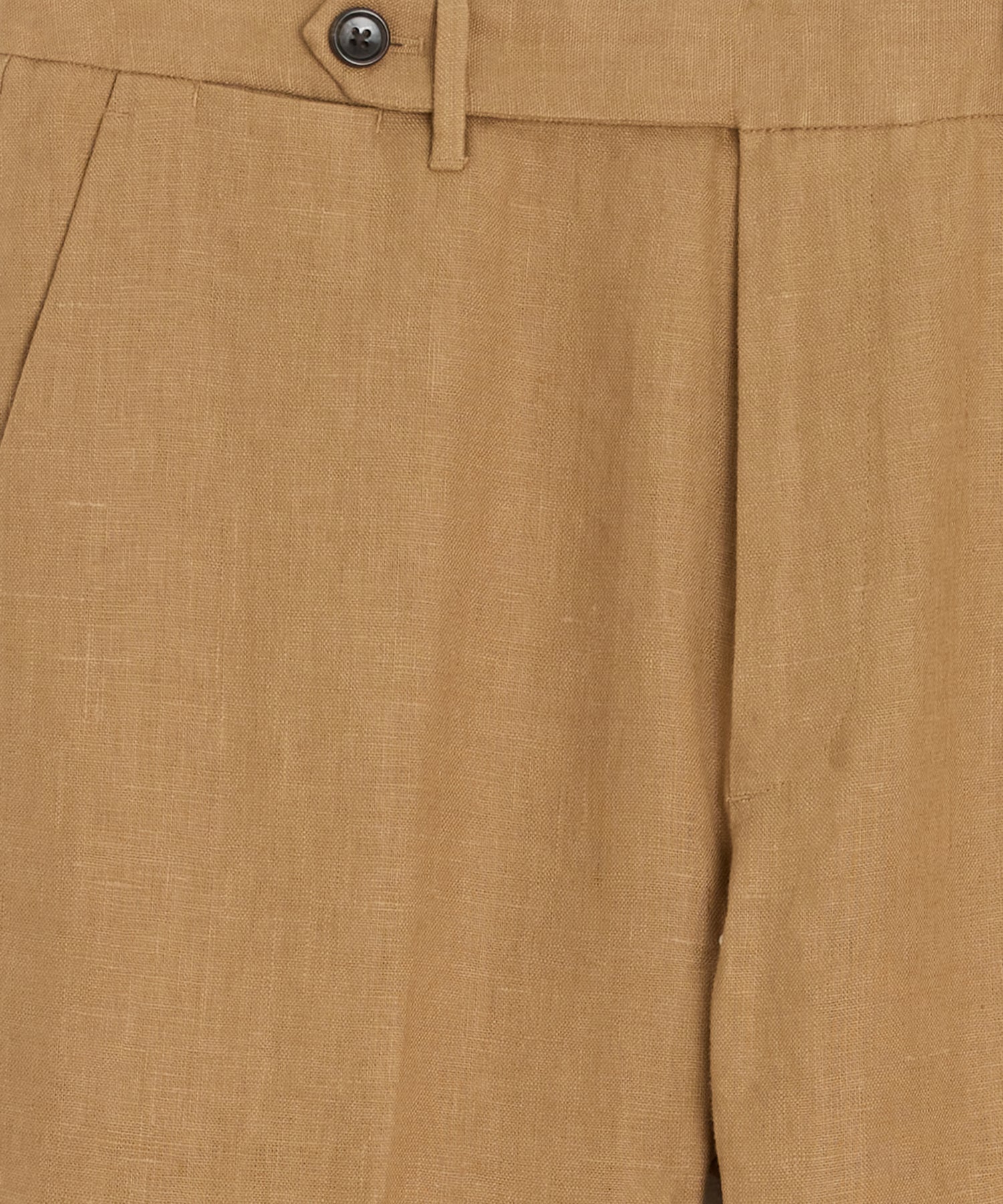 Straight Fit Linen Tab Trouser - Image 4