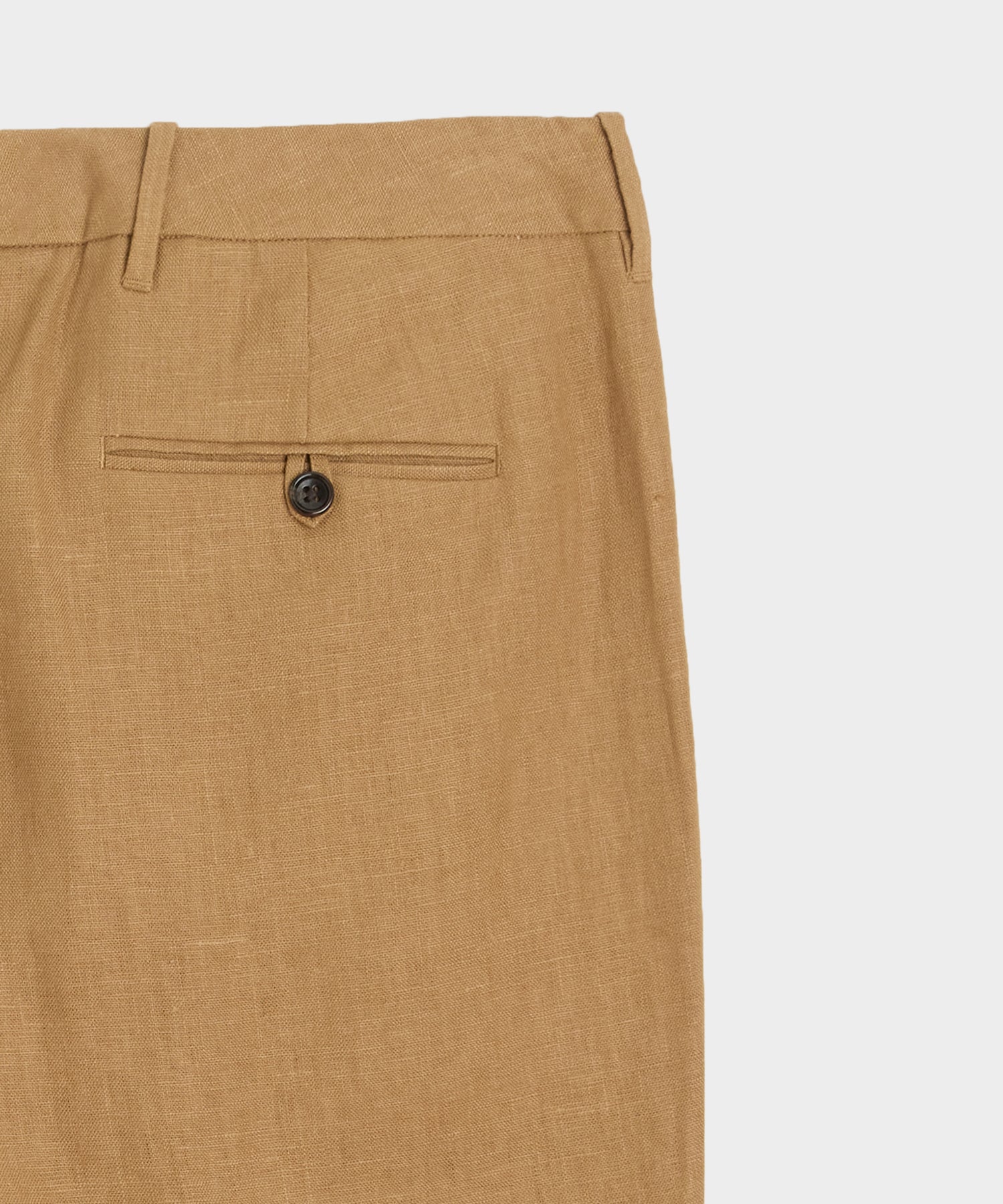 Straight Fit Linen Tab Trouser - Image 7