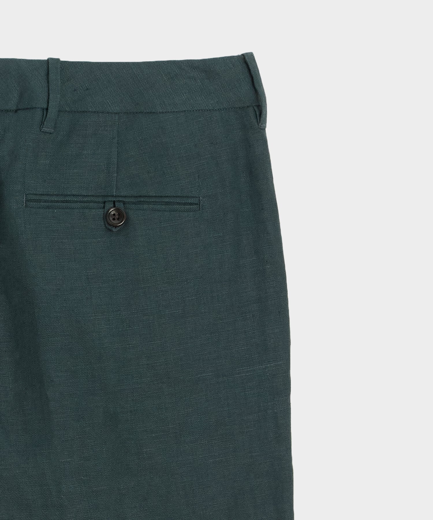 Straight Fit Linen Tab Trouser - Image 7