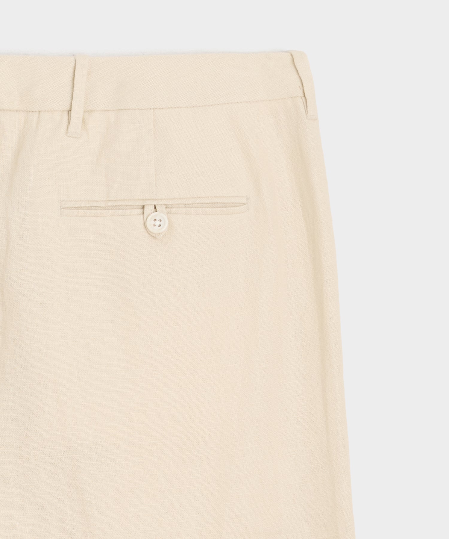 Straight Fit Linen Tab Trouser - Image 6