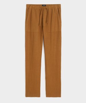 Straight Fit Linen Beach Pant