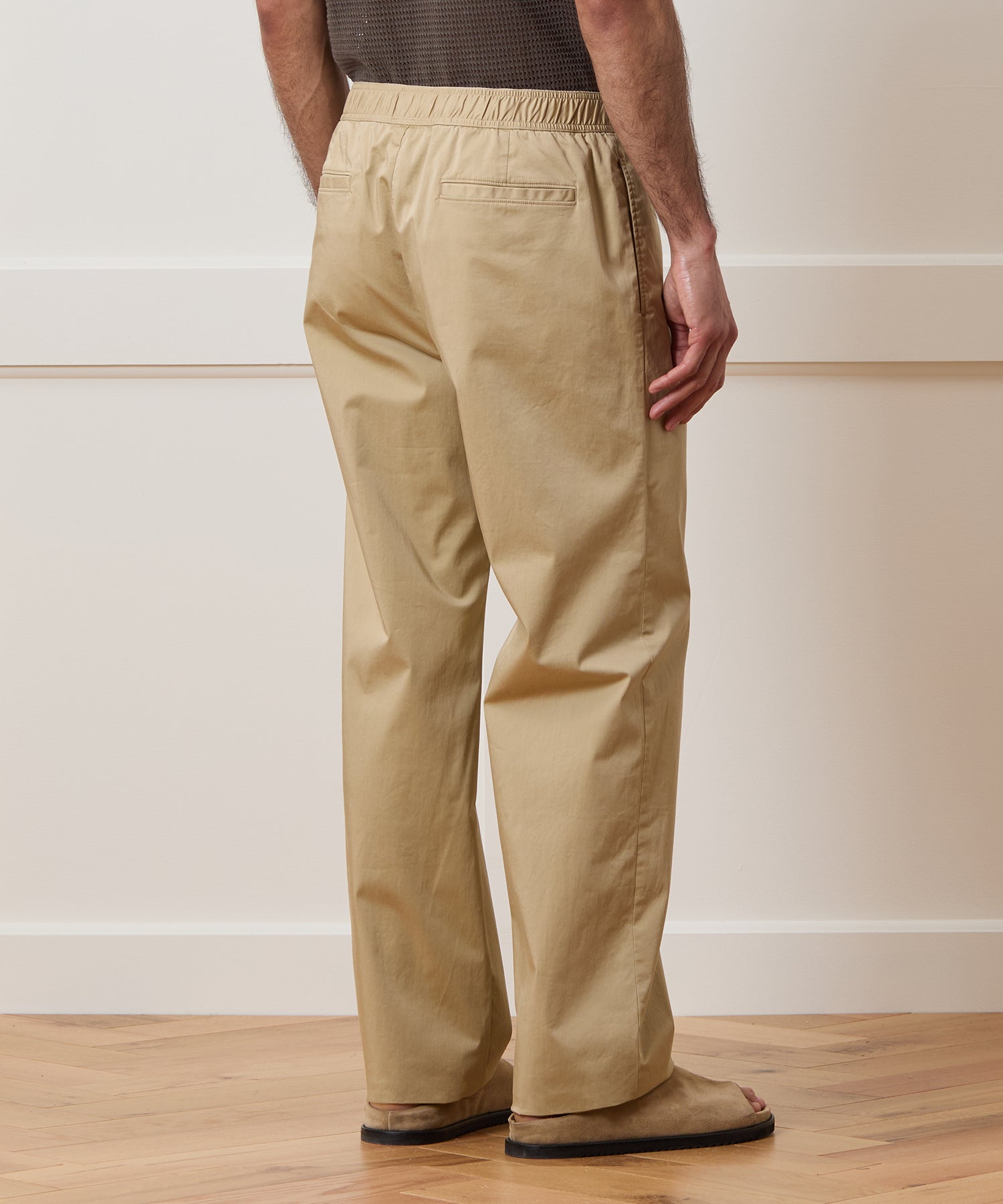 Relaxed Poplin Leisure Pant - Image 3