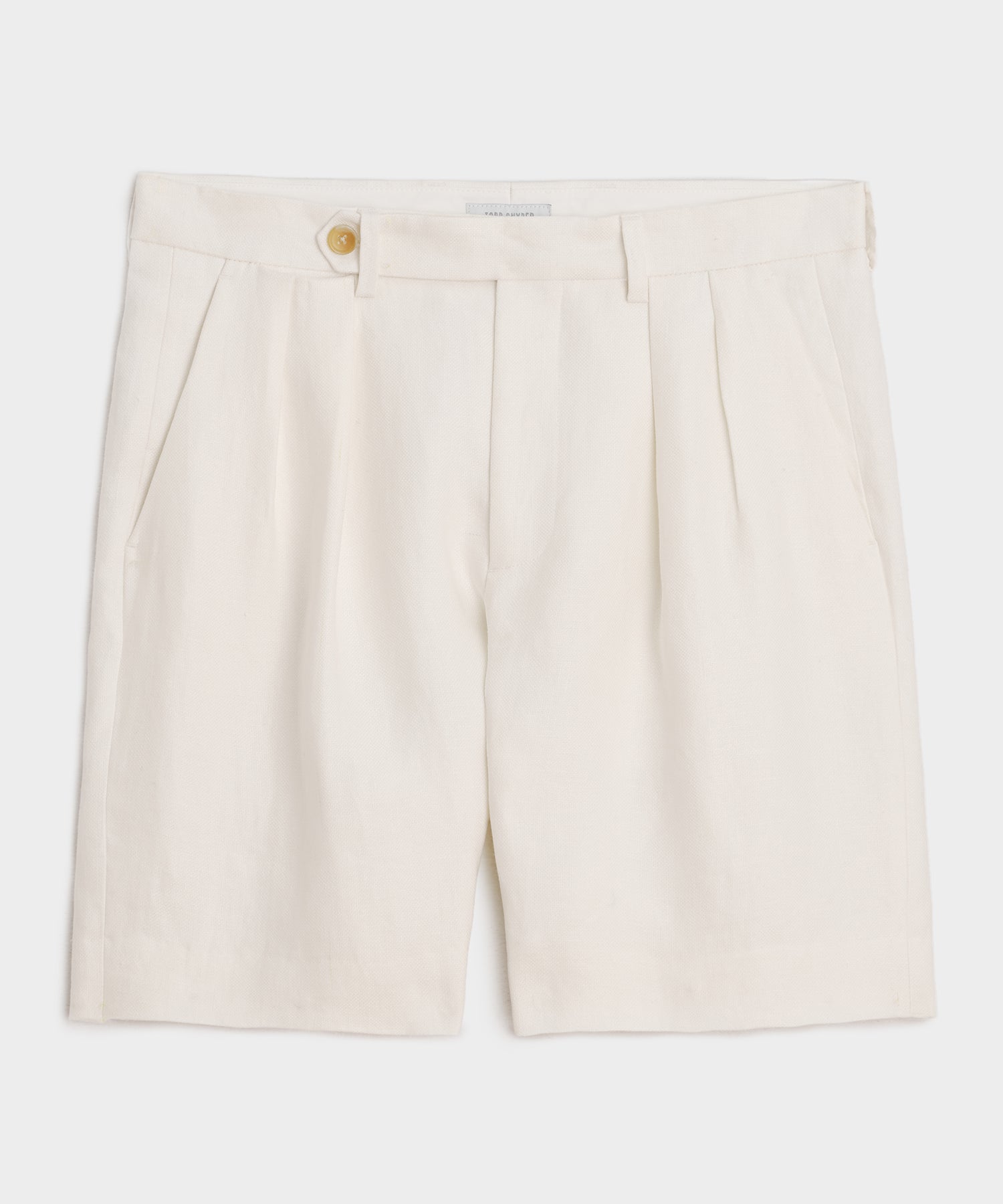 7 Italian Linen Pleated Short