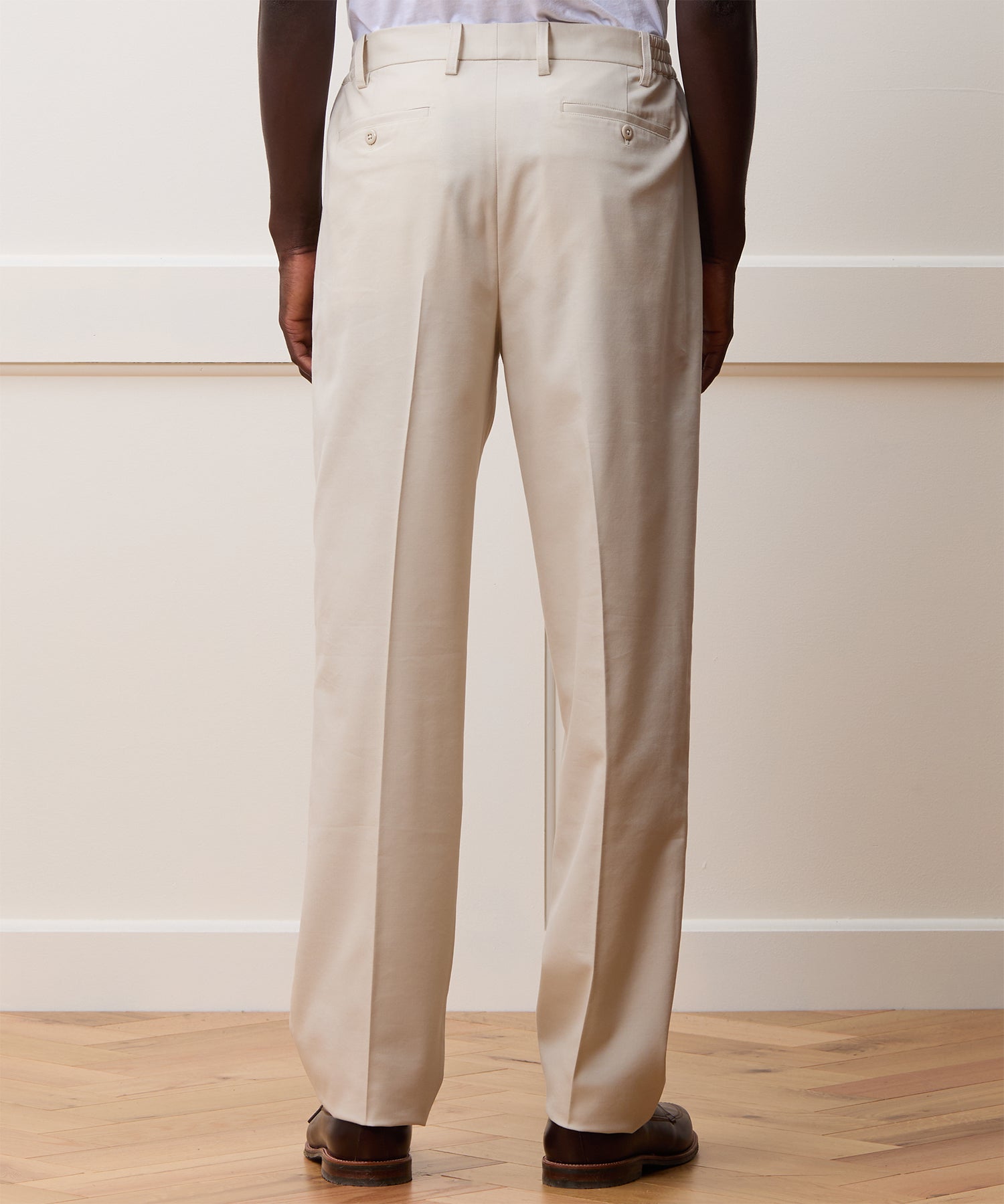 Straight Fit Italian Wool-Cotton Modern Trouser - Image 4