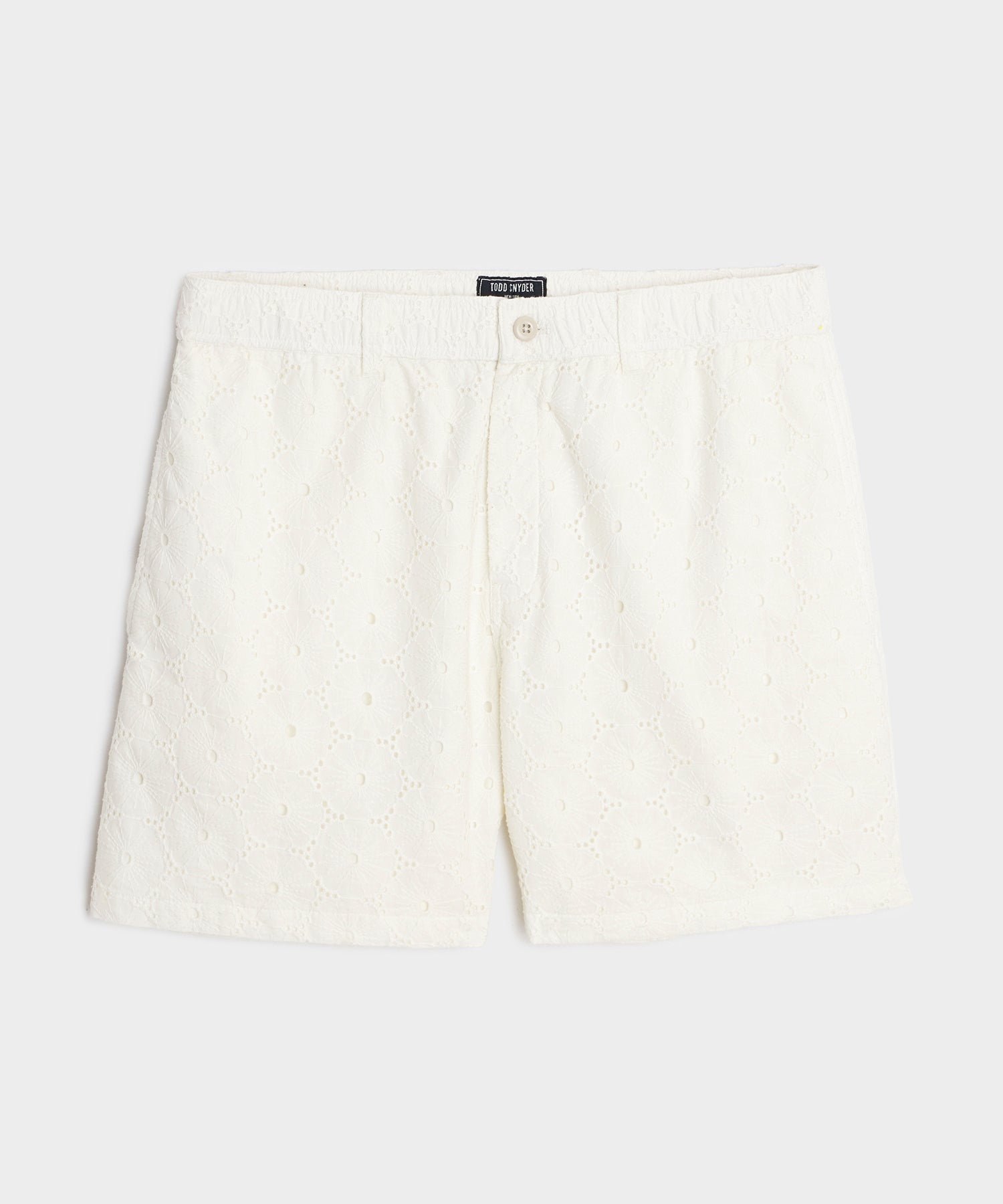 5 Embroidered Cotton Beachcomber Short