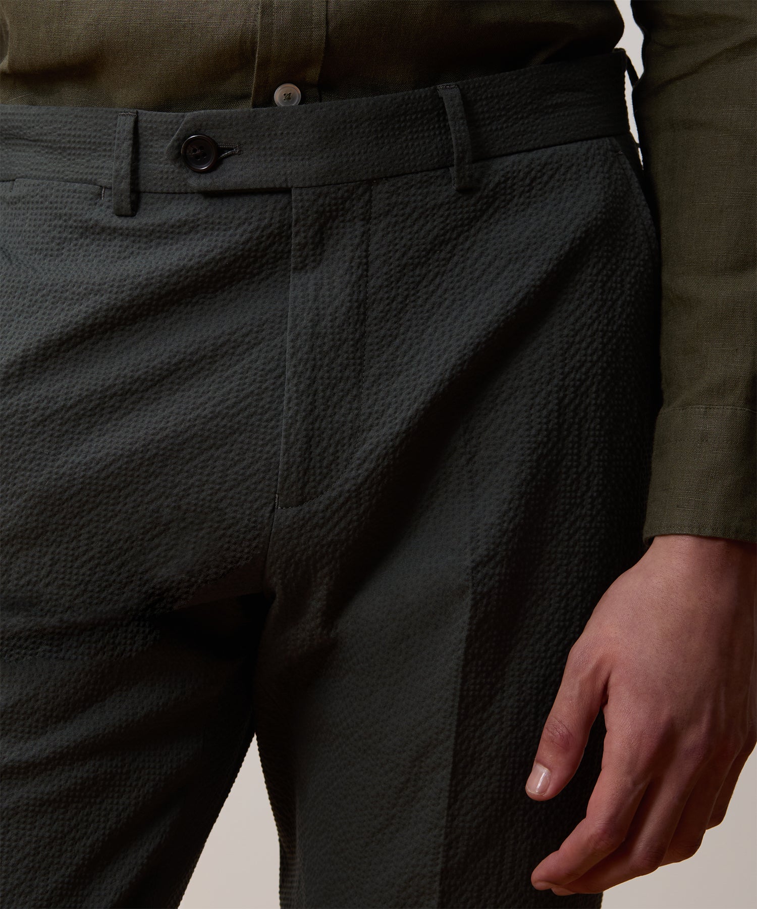 Italian Seersucker Sutton Trouser - Image 5