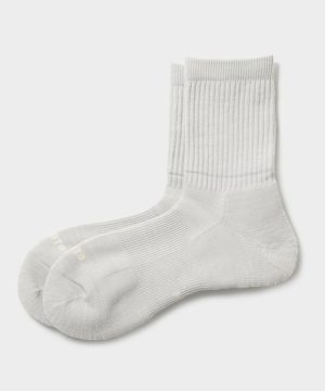 RoToTo All-Rounder Merino Crew Socks in Light Grey