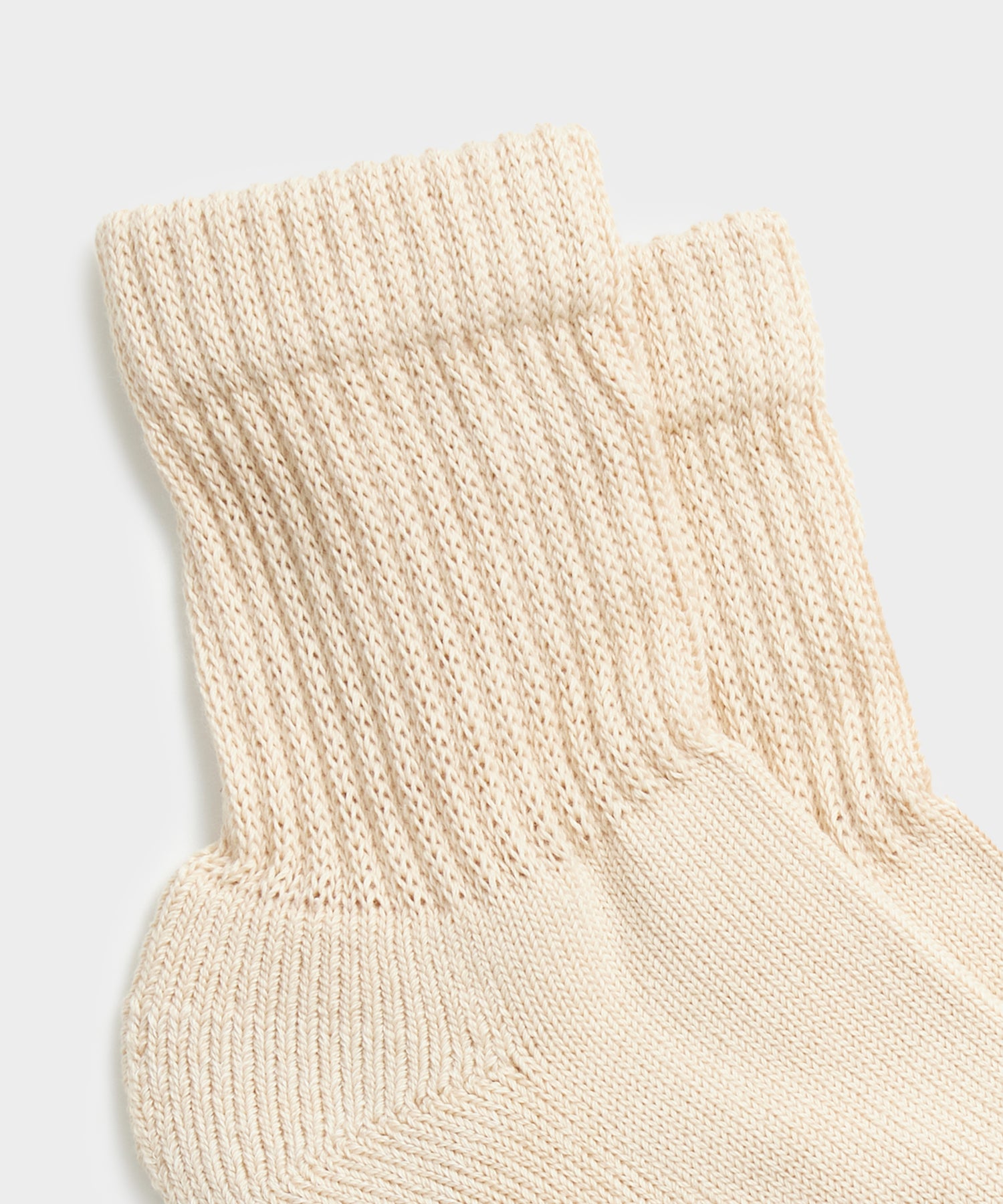 Rototo Organic Daily 3 Pack Mini Crew Sock in Ecru Mix - Image 7