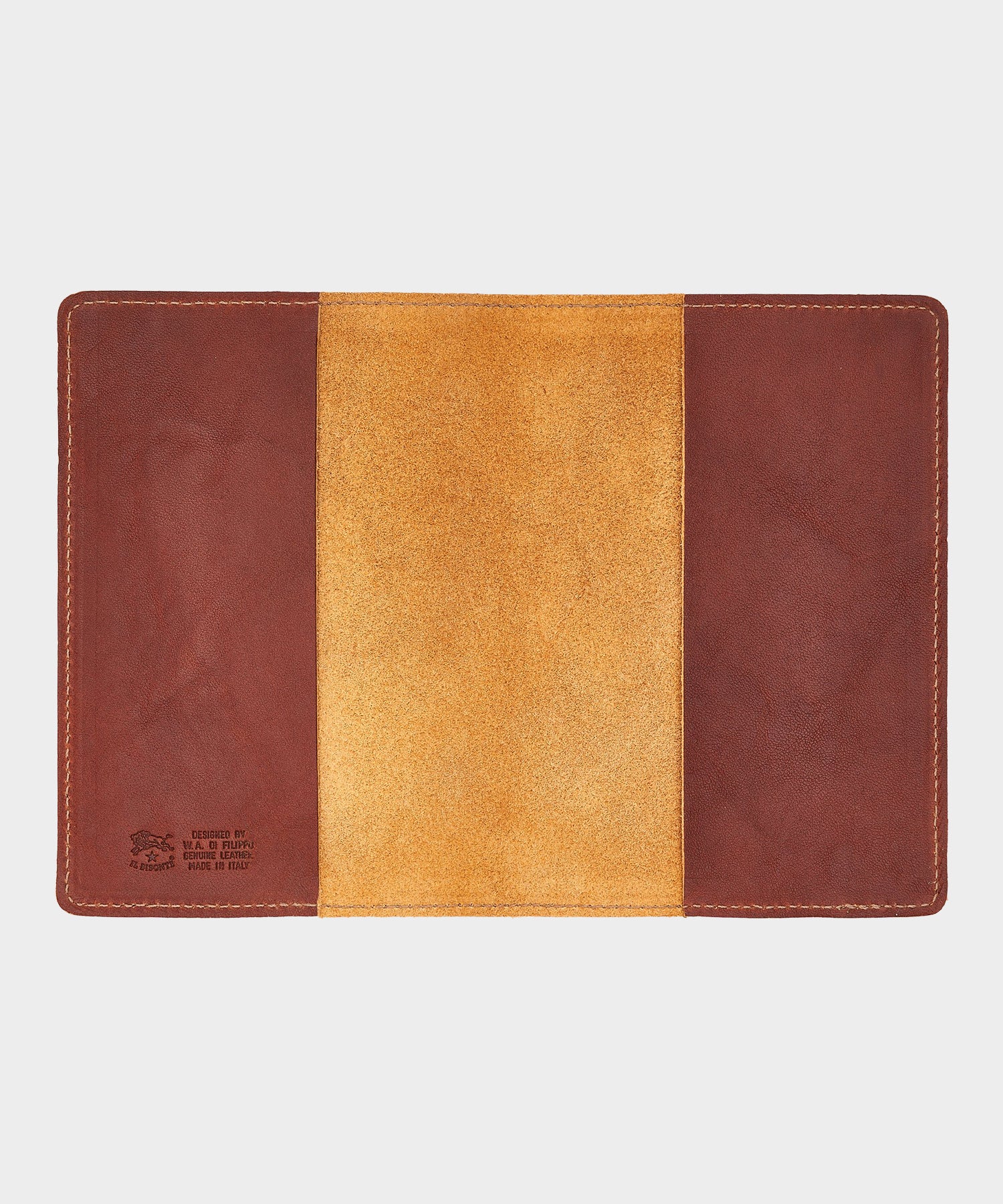 Il Bisonte Leather Passport Holder in Brown - Image 3