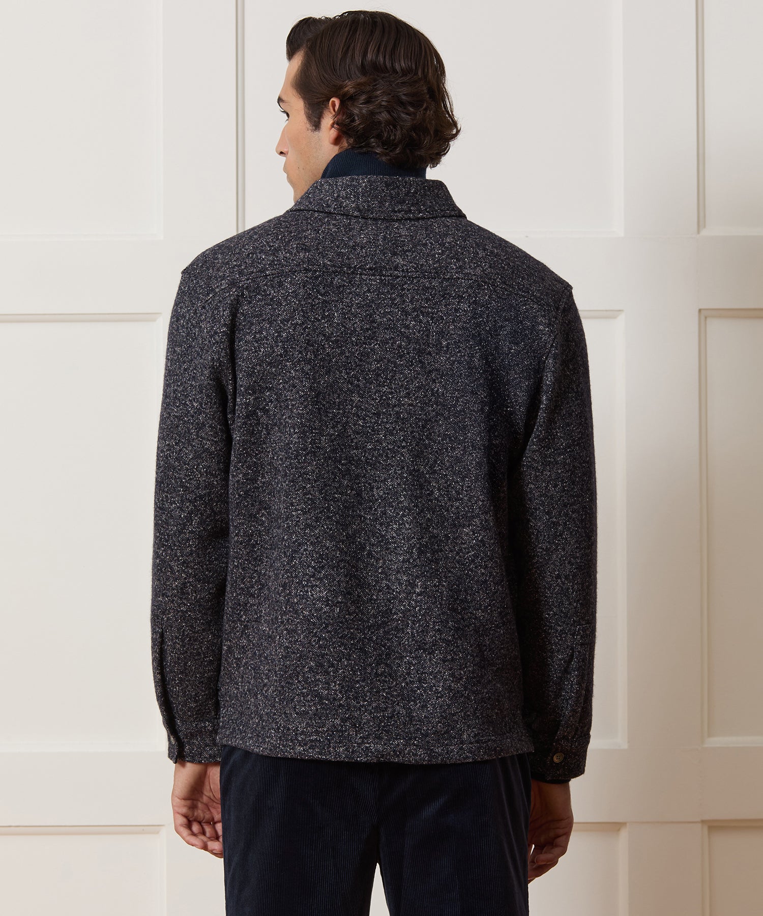 Relaxed Wool-Silk Quarter-Zip Polo - Image 5