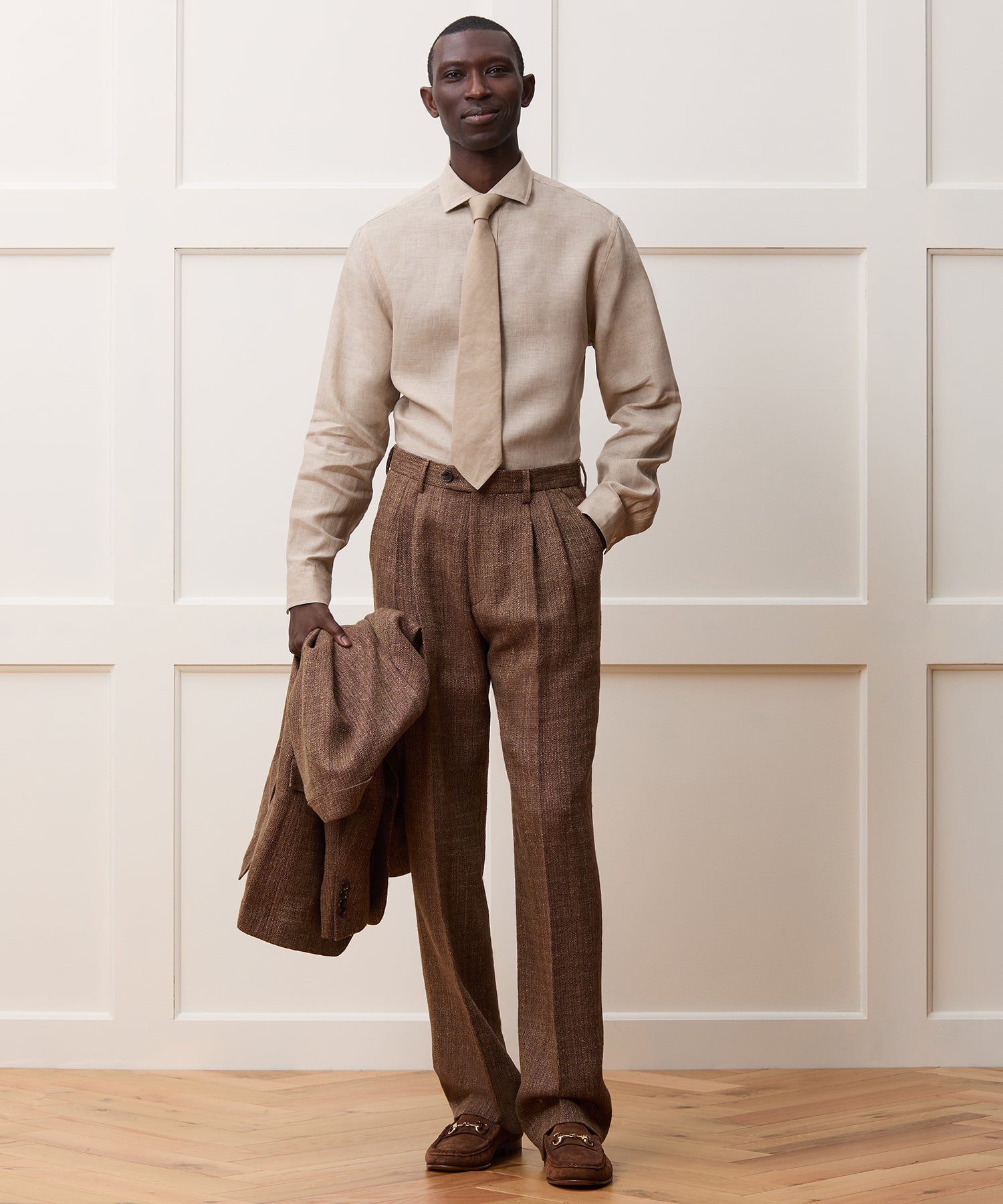 Italian Linen Silk Donegal Wythe Trouser - Image 3