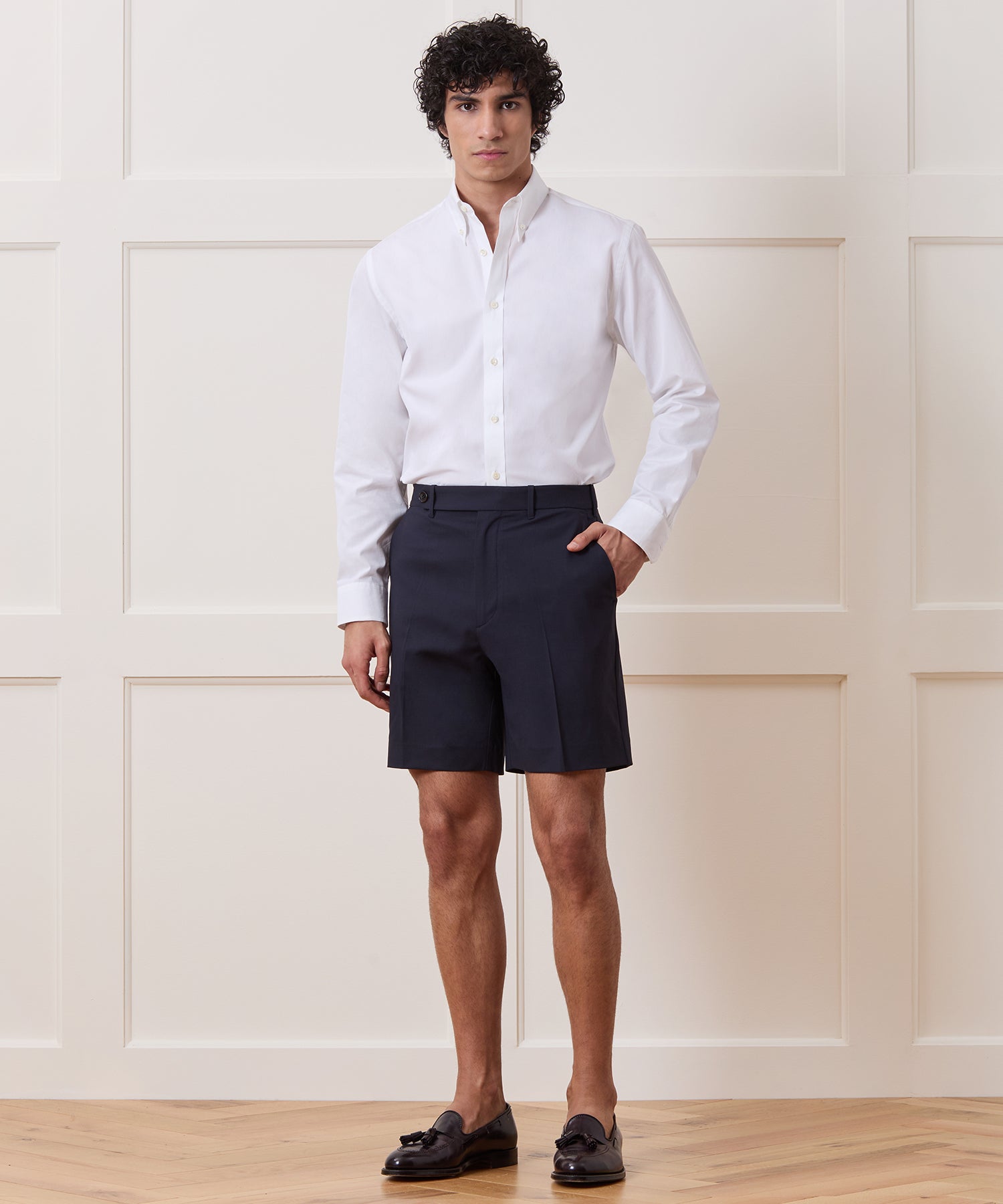 Cotton Poplin Button-Down Collar Dress Shirt - Image 6