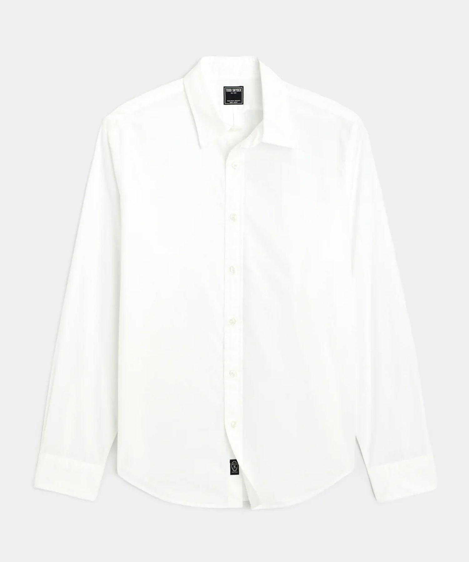 Slim Fit Cotton Poplin Point Collar Shirt