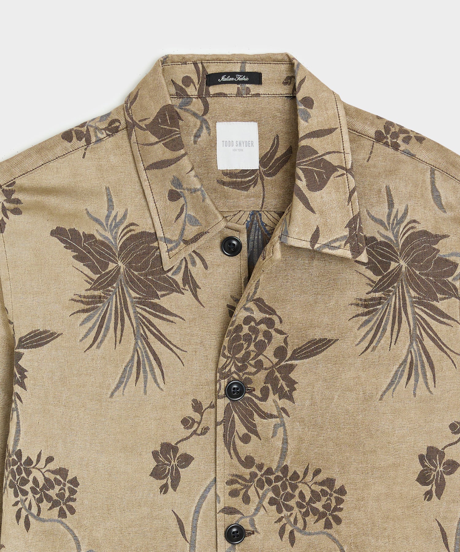 Relaxed Linen Jacquard Shirt Jacket - Image 6