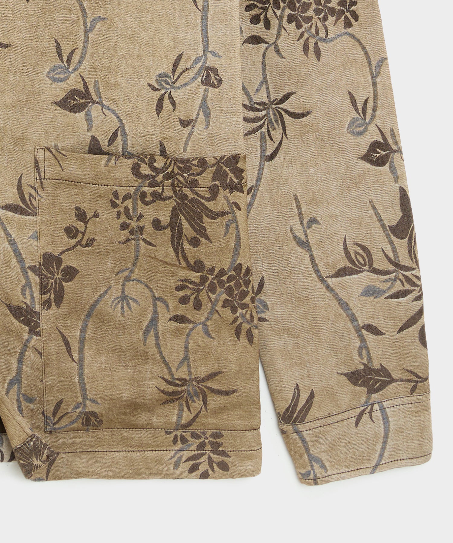 Relaxed Linen Jacquard Shirt Jacket - Image 7
