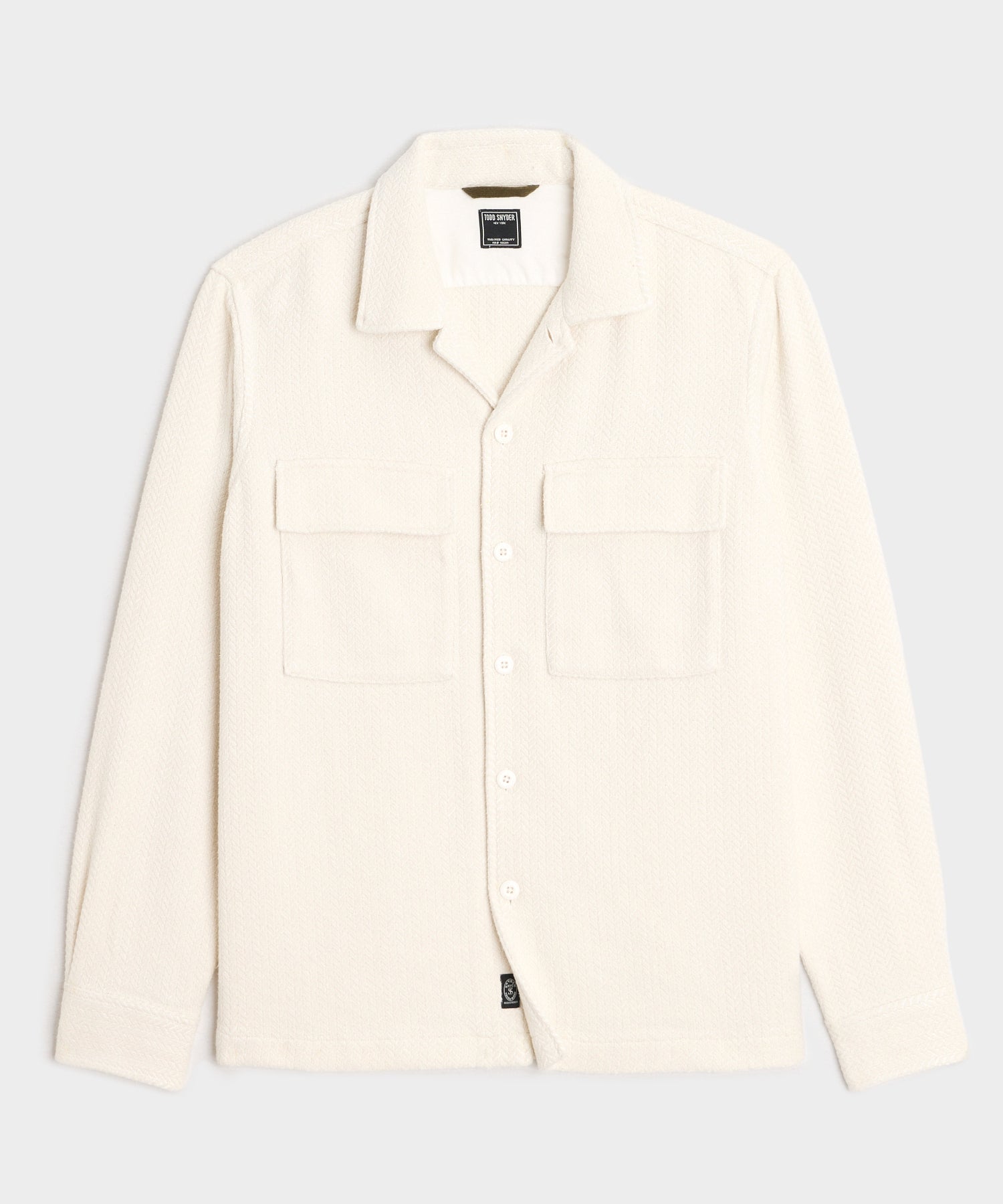 Linen-Cotton Textured Shirt Jacket
