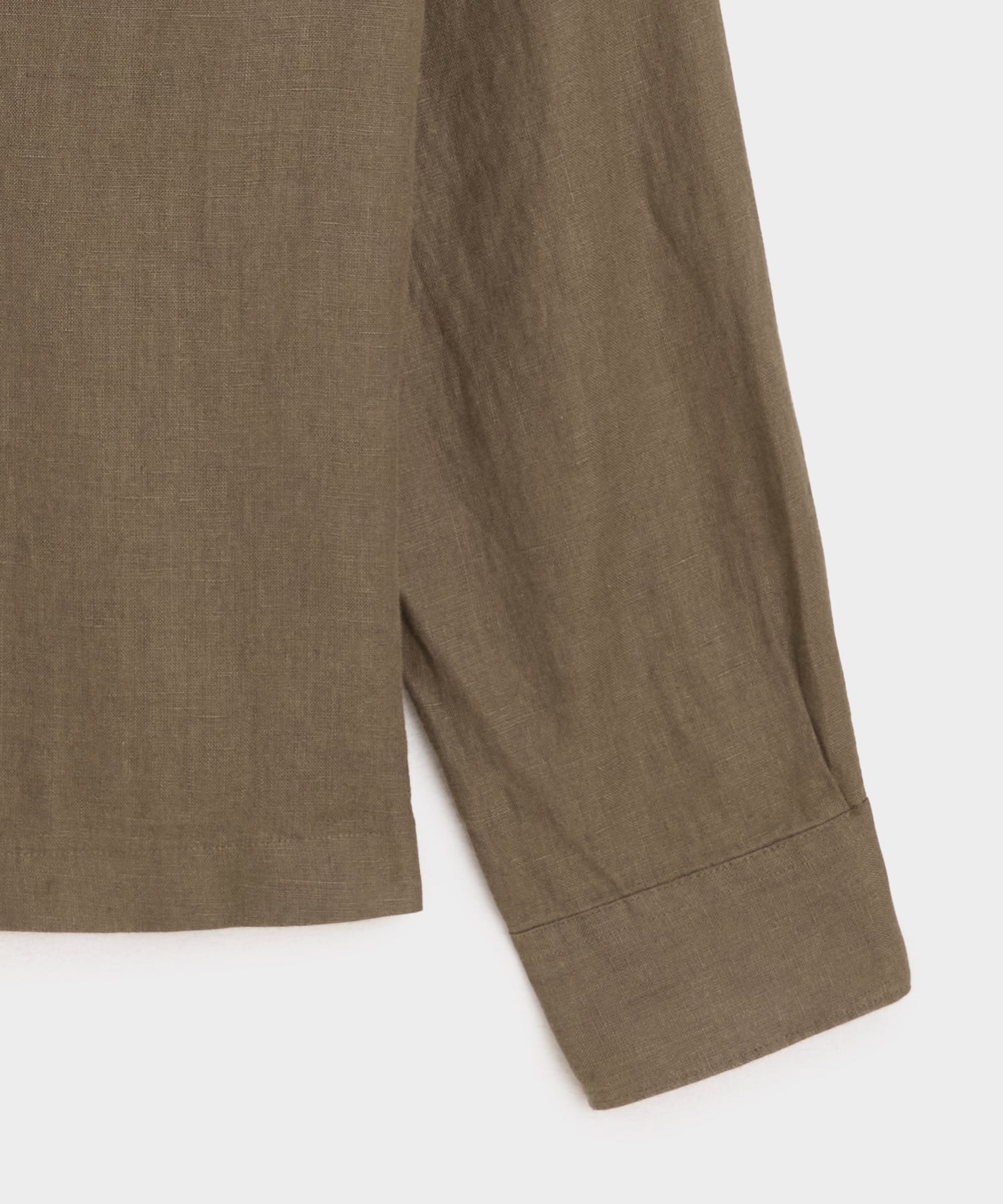 Cropped Sea Soft Irish Linen Camp Collar Shirt - Image 4
