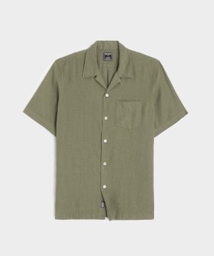 Sea Soft Irish Linen Camp Collar Shirt