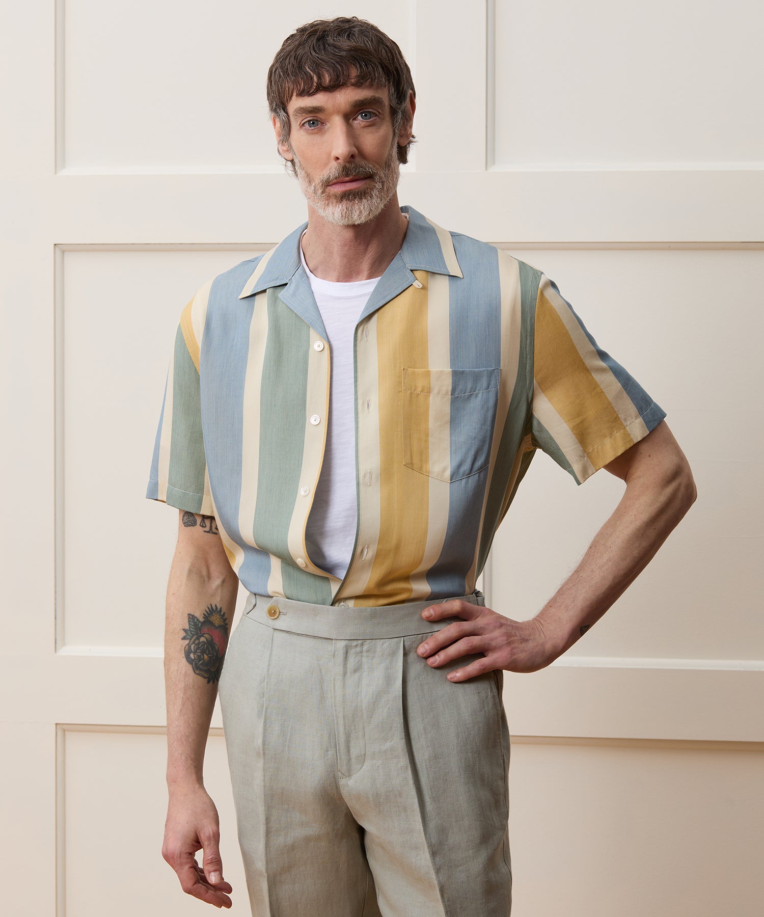 Cropped Rayon Capri Shirt - Image 2