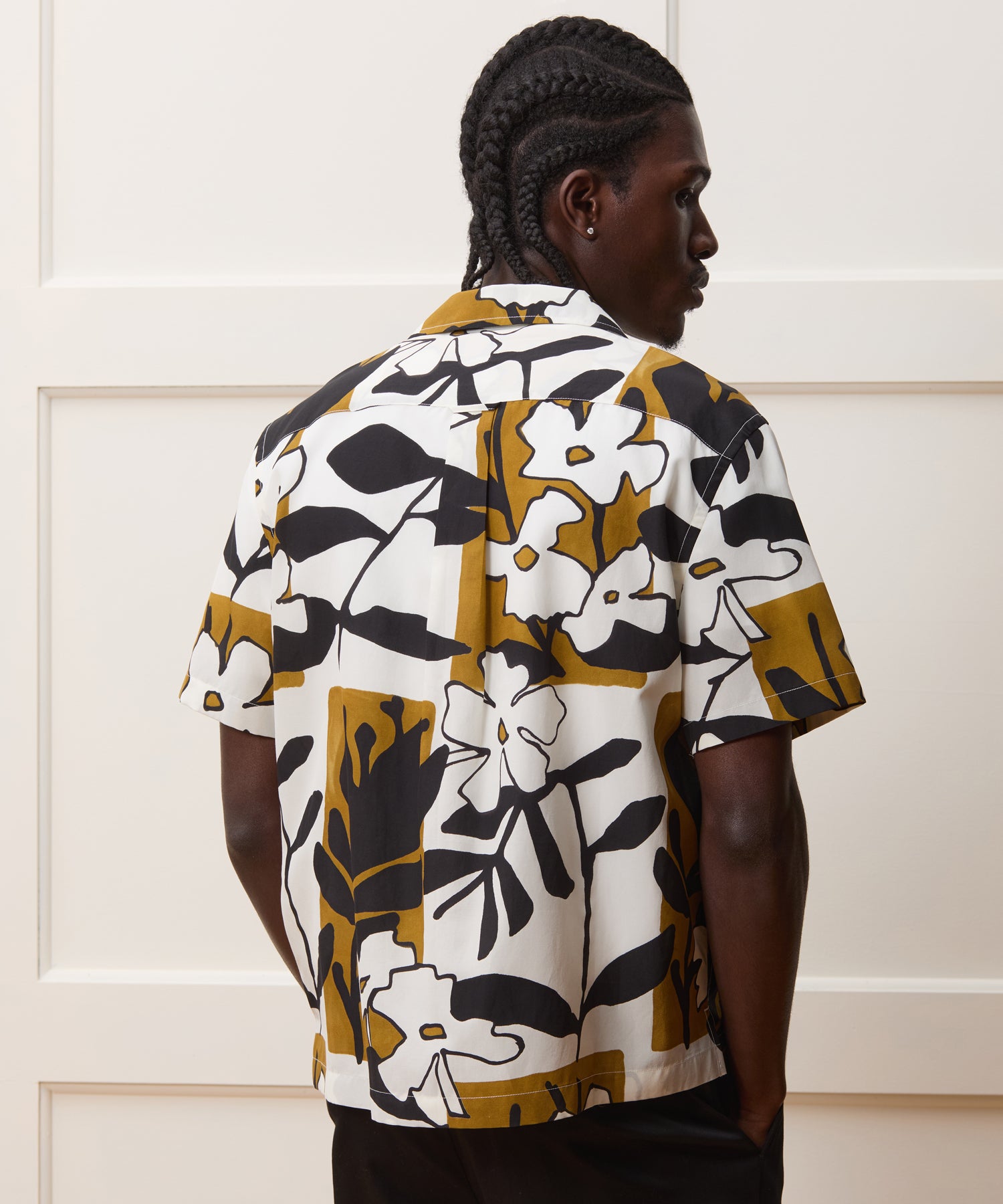 Cropped Silk-Cotton Camp Collar Shirt - Image 6