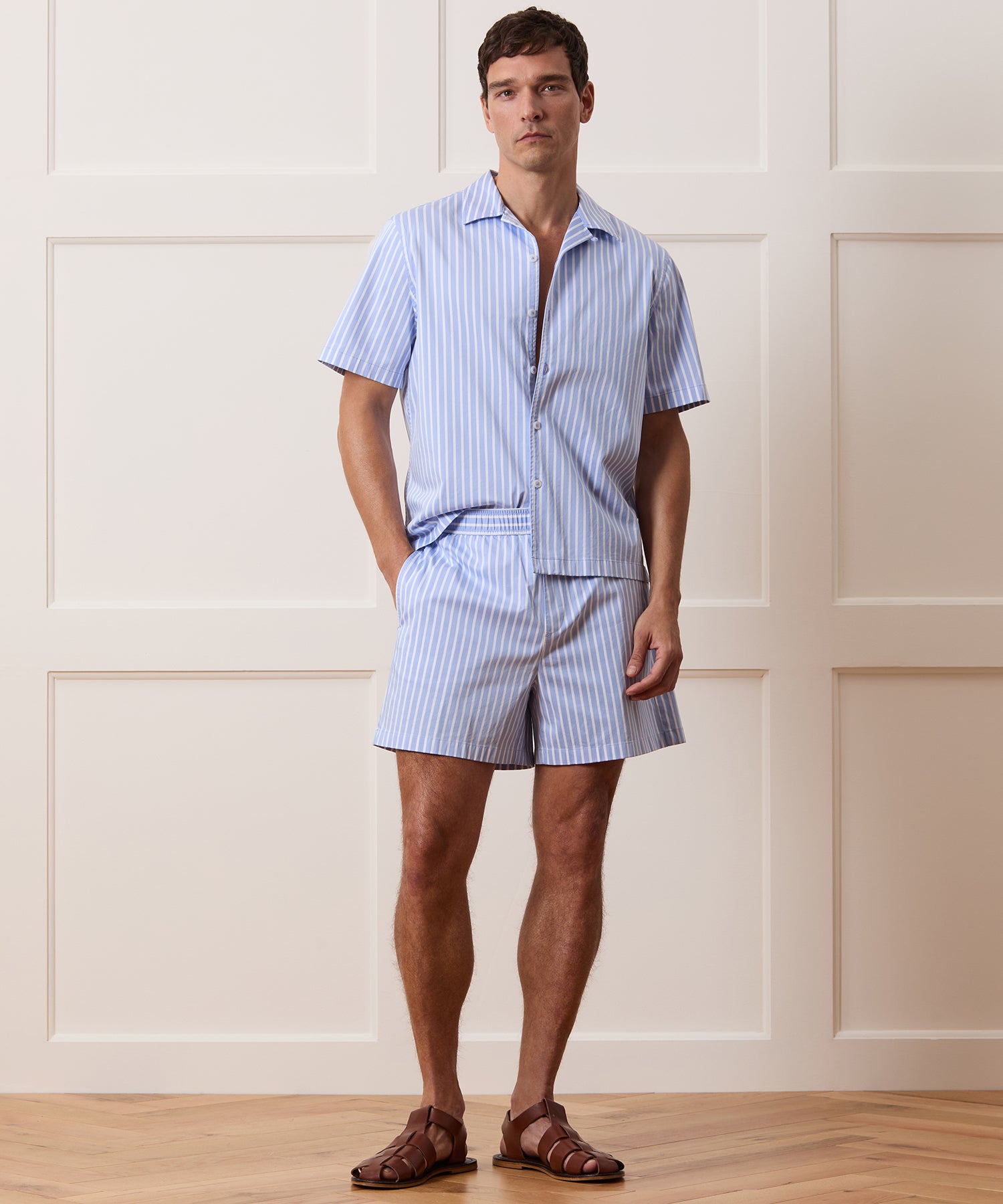 5 Striped Poplin Short - Image 5