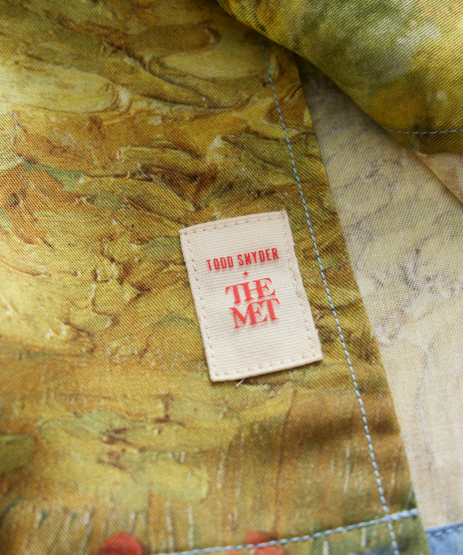 Todd Snyder x The Met Van Gogh Wheat Field With Cypresses Cabana Shirt - Image 4