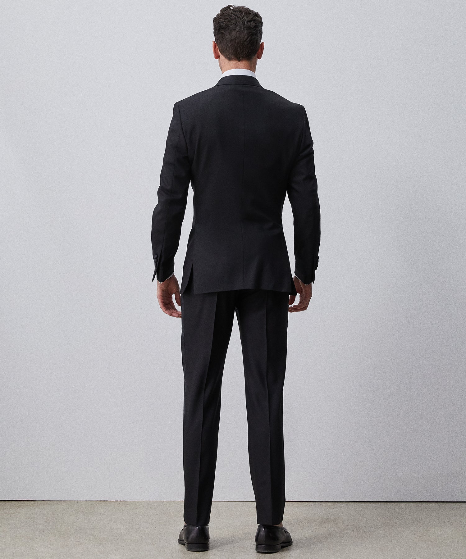 Made in USA Sutton Peak Lapel Tuxedo Jacket in Black - Image 6