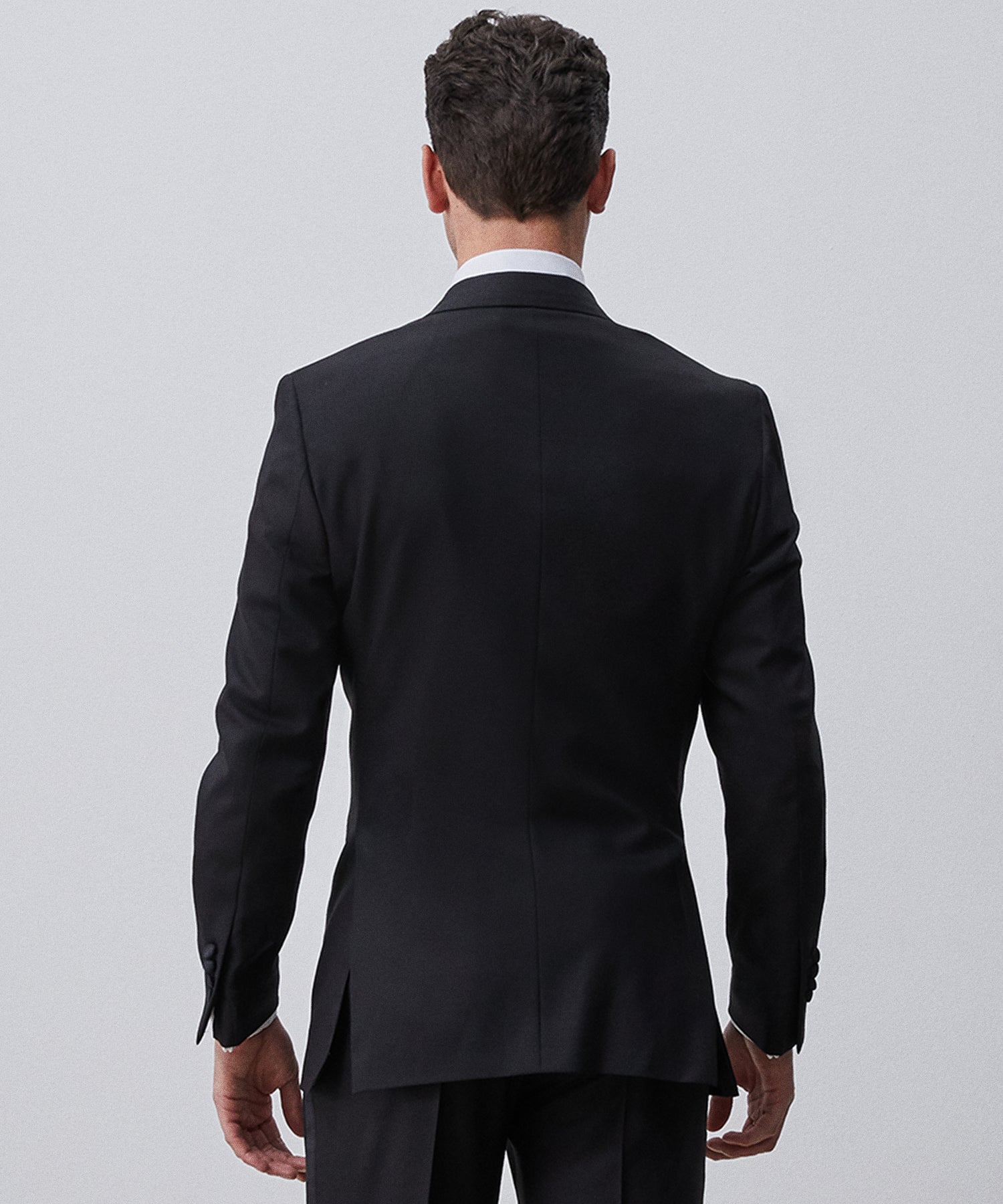 Made in USA Sutton Peak Lapel Tuxedo Jacket in Black - Image 5