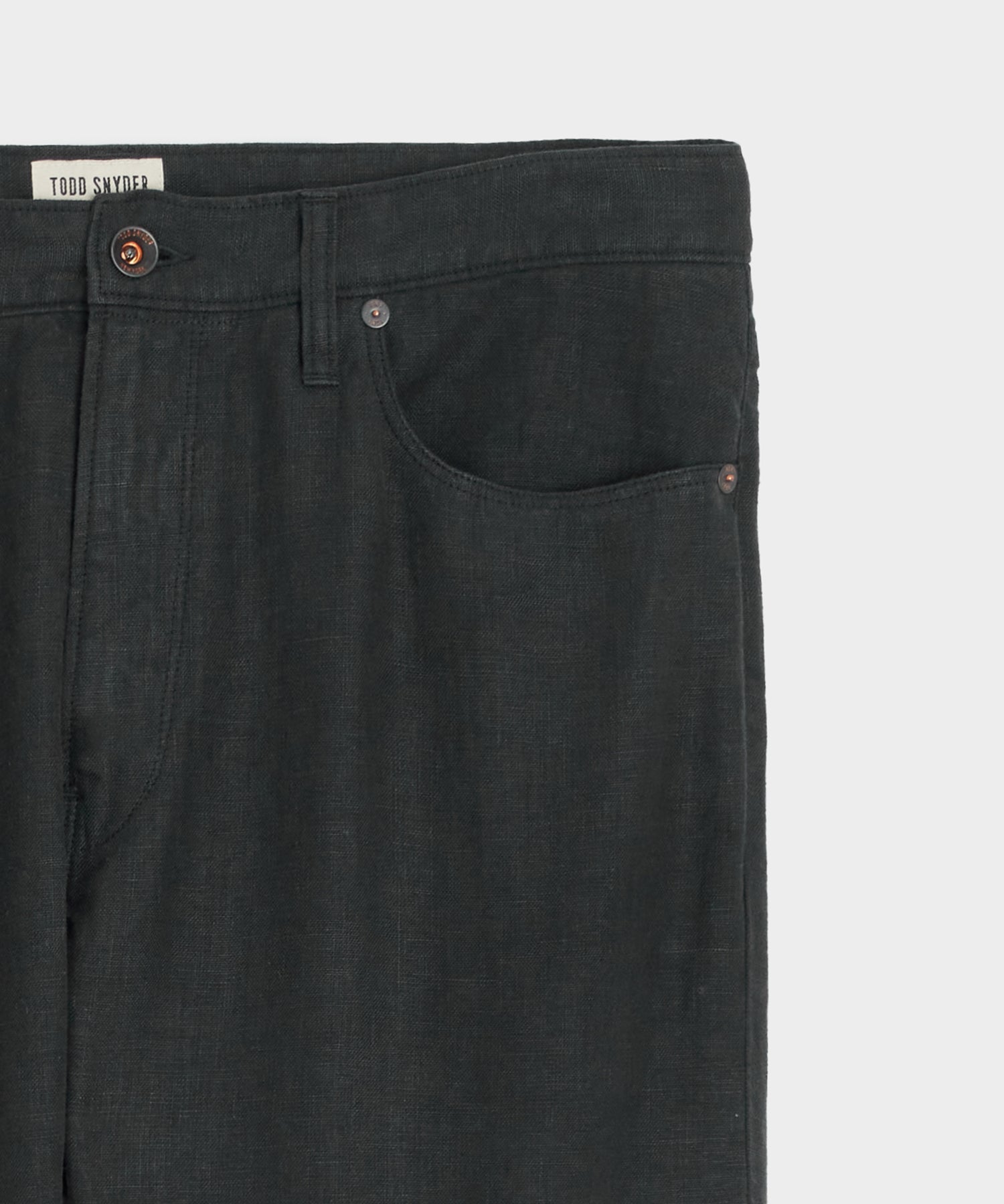 Straight Fit 5-Pocket Linen Pant - Image 6