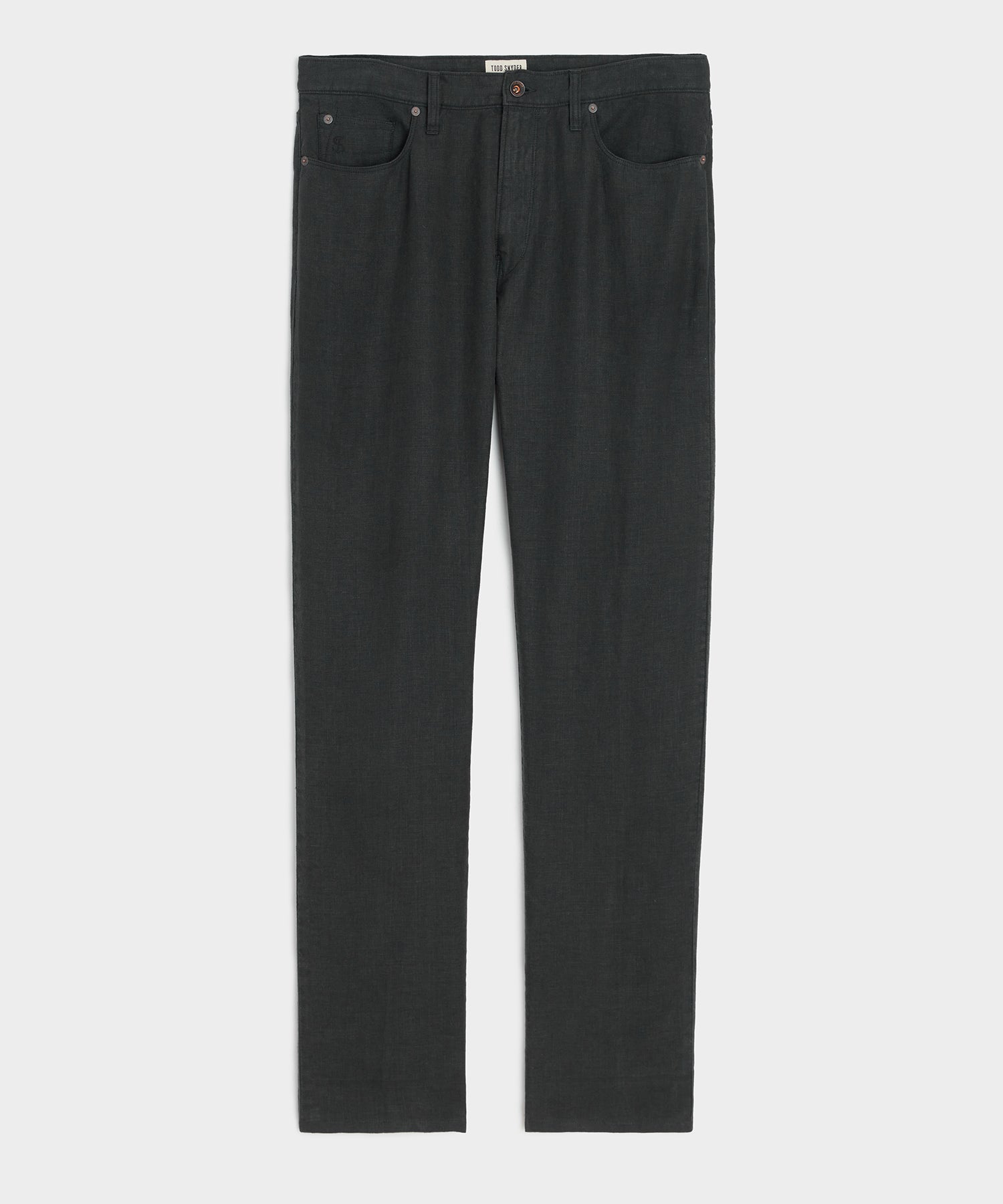 Straight Fit 5-Pocket Linen Pant