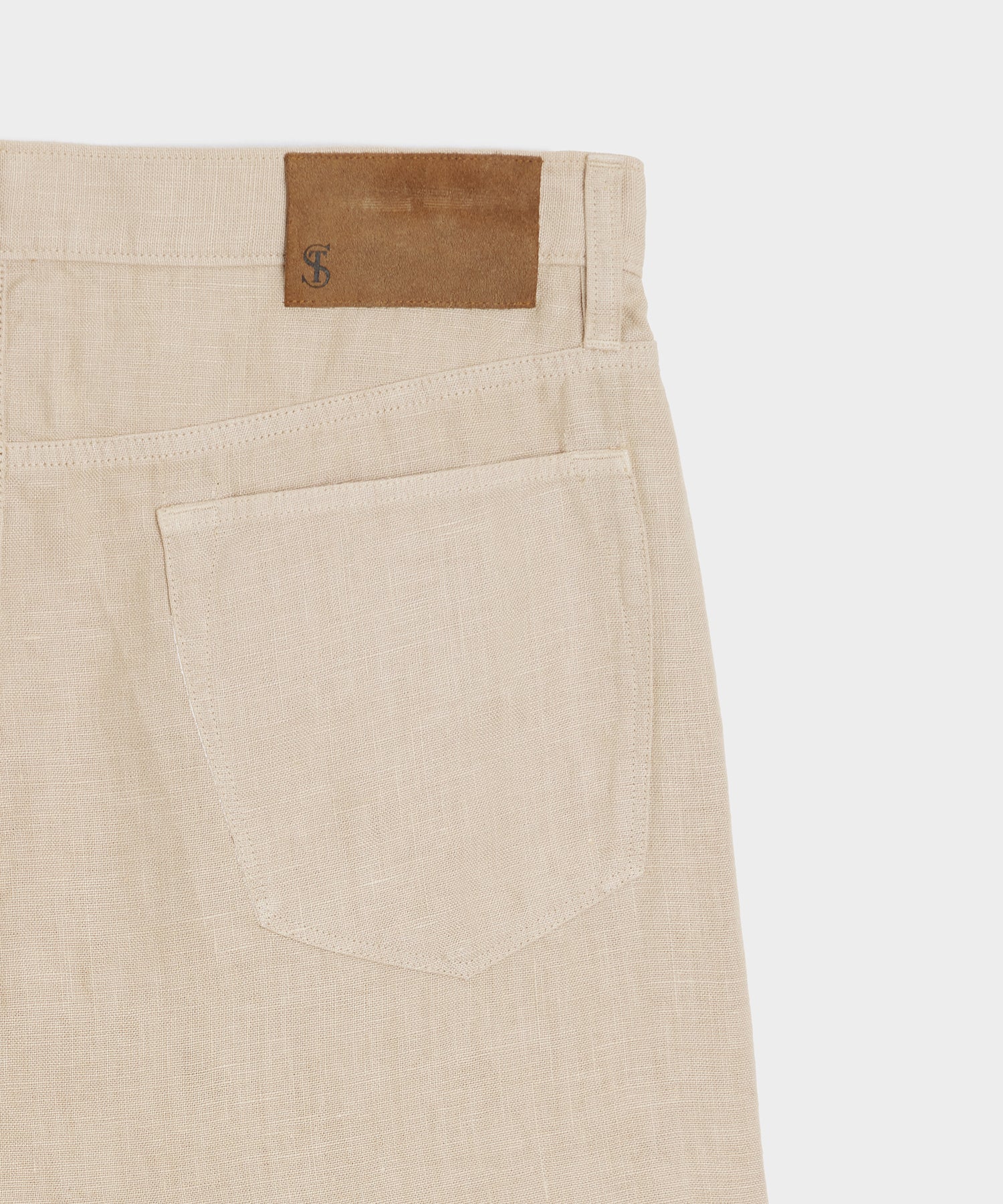 Straight Fit 5-Pocket Linen Pant - Image 7
