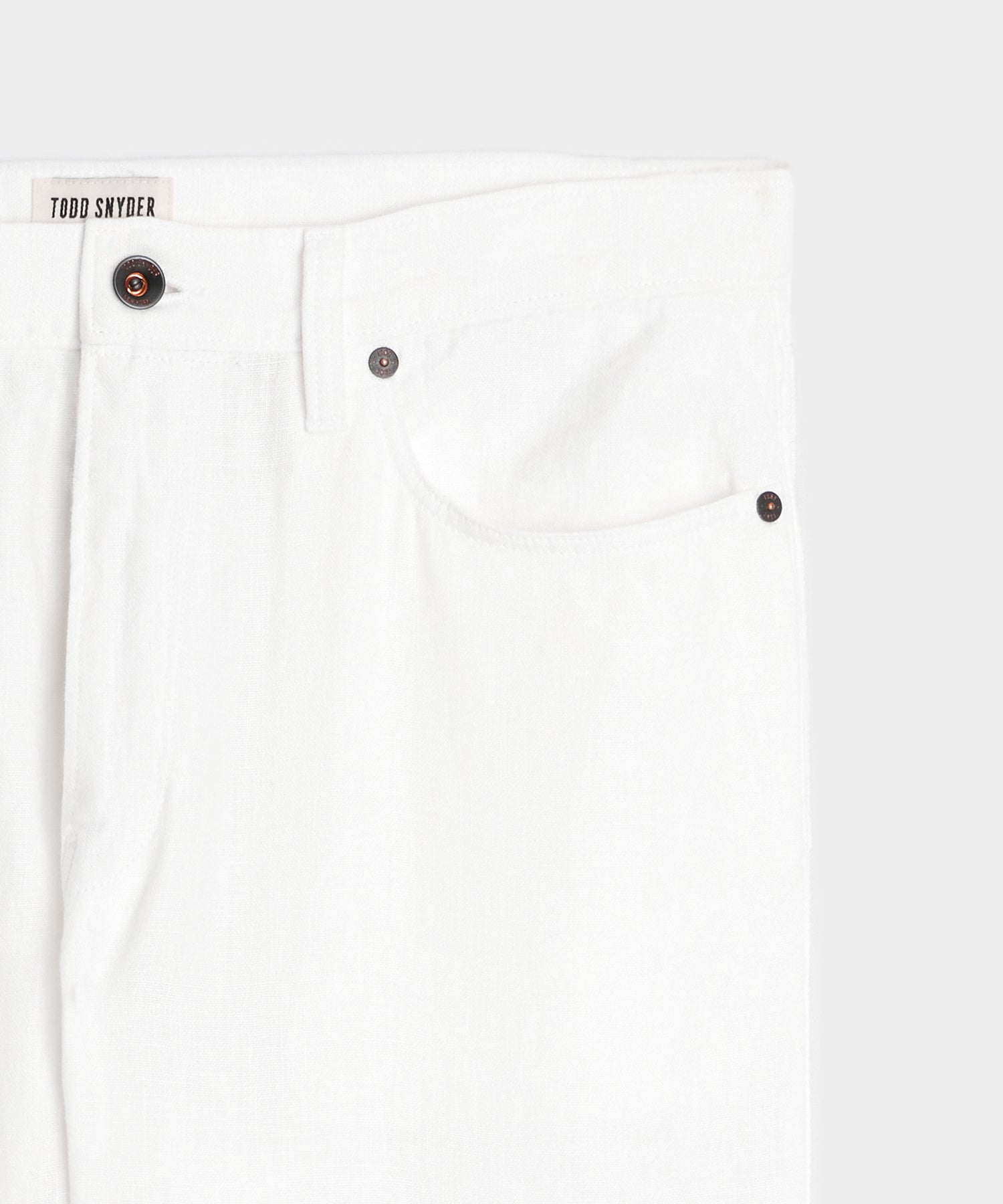 Straight Fit 5-Pocket Linen Pant - Image 6