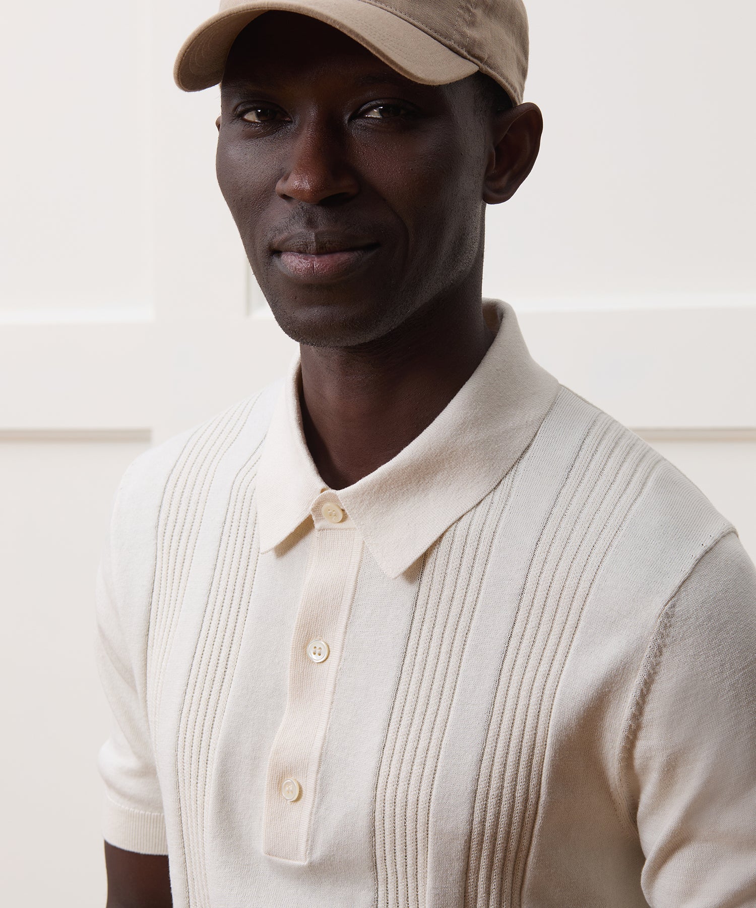 Silk-Cotton Ribbed Sweater Polo - Image 4
