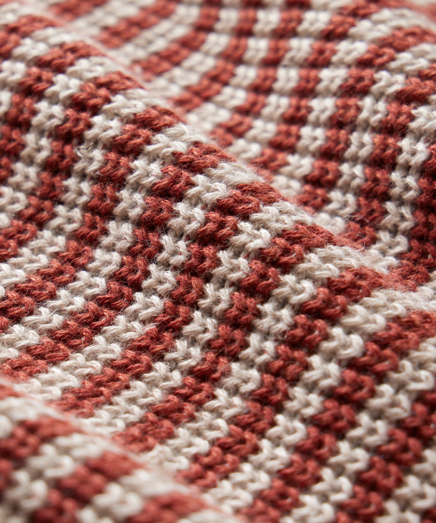 Linen-Cotton Crewneck in Barn Red - Image 3