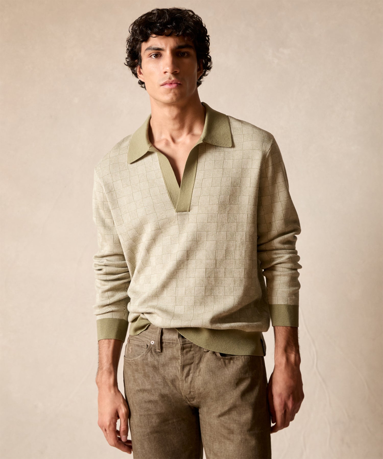 Relaxed Silk-Cotton Montauk Sweater Polo - Image 2