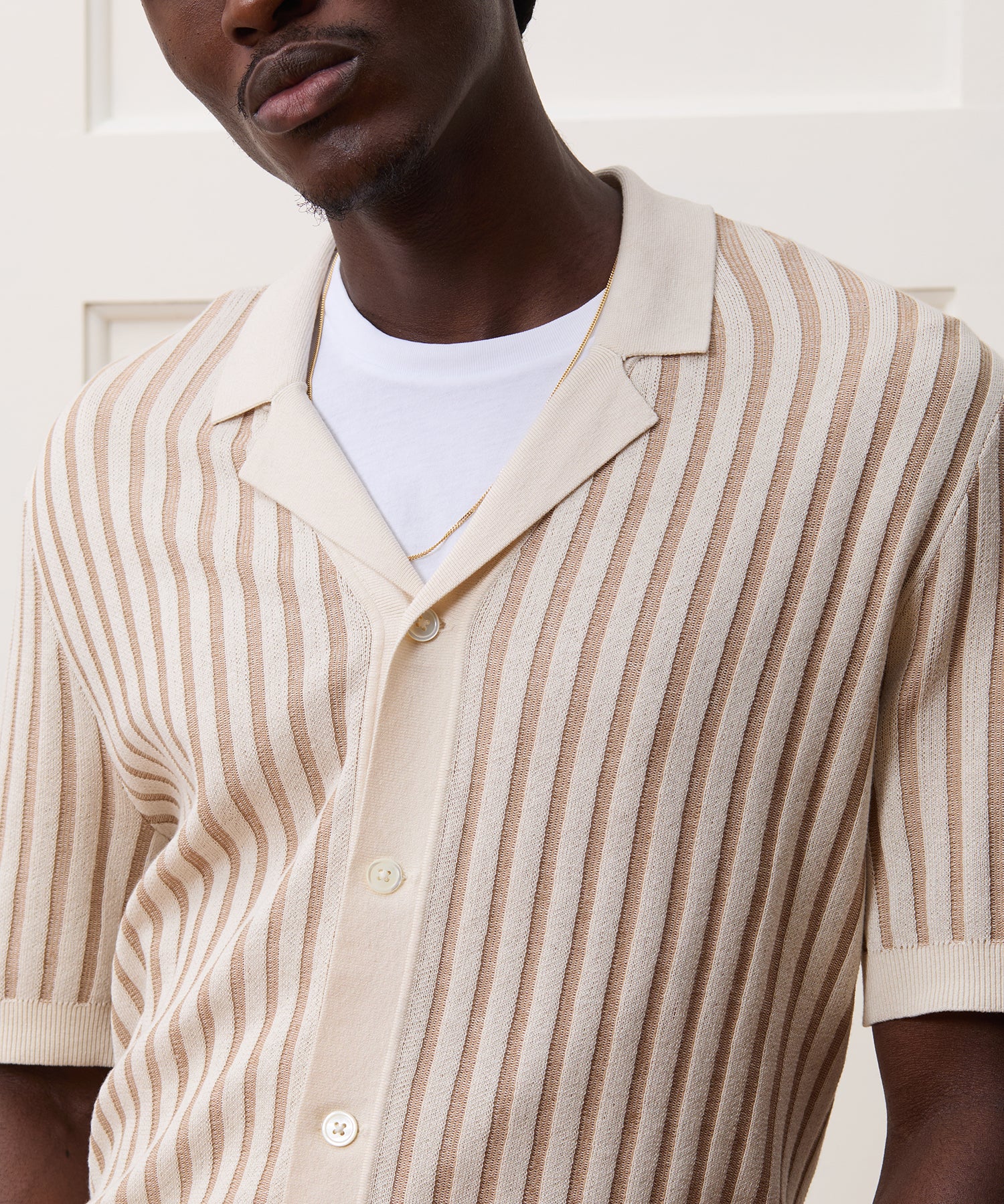 Cropped Silk-Cotton Bungalow Sweater Polo - Image 4