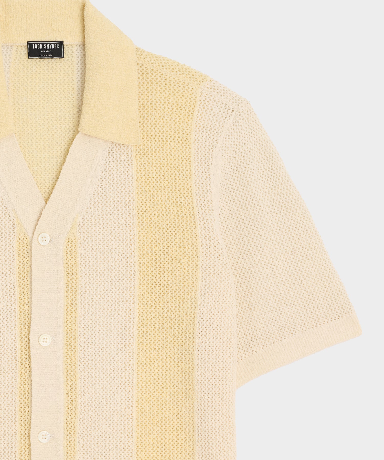 Cropped Boucle Sweater Polo - Image 7