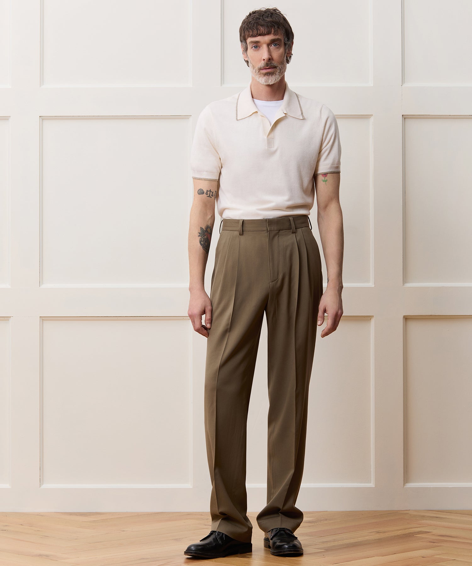 Silk-Cashmere Tipped Montauk Sweater Polo - Image 3