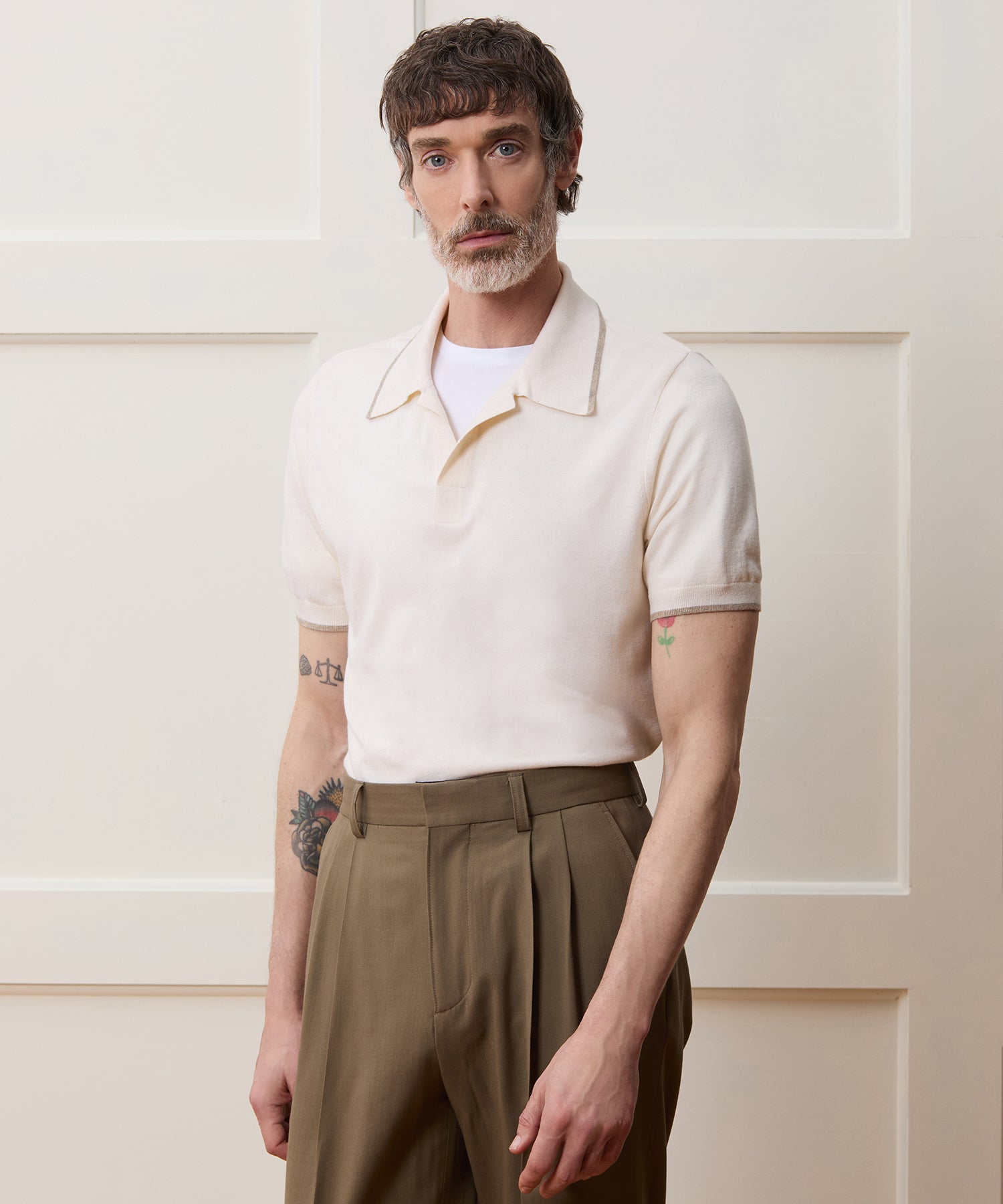 Silk-Cashmere Tipped Montauk Sweater Polo - Image 2