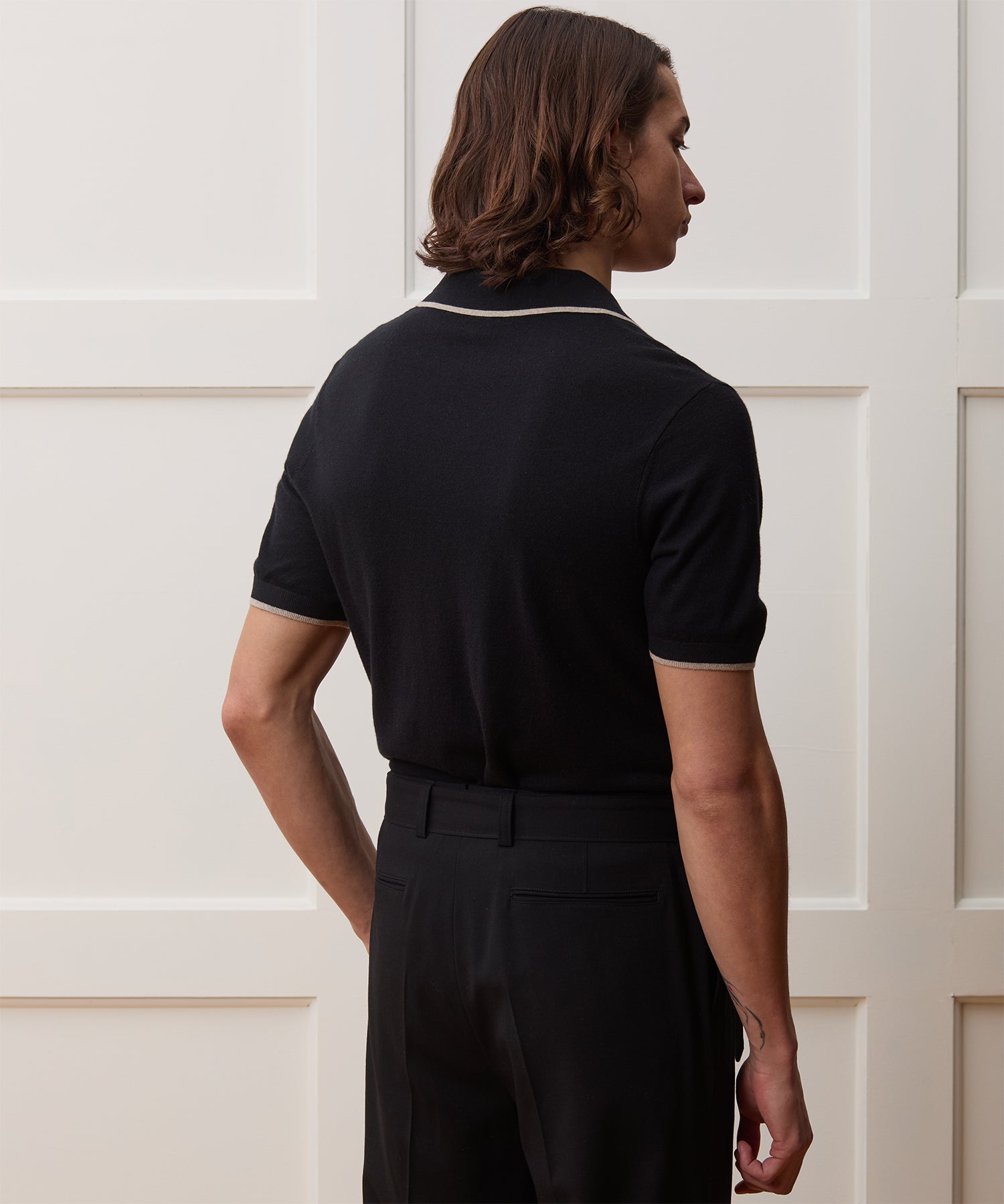Silk-Cashmere Tipped Montauk Sweater Polo - Image 5